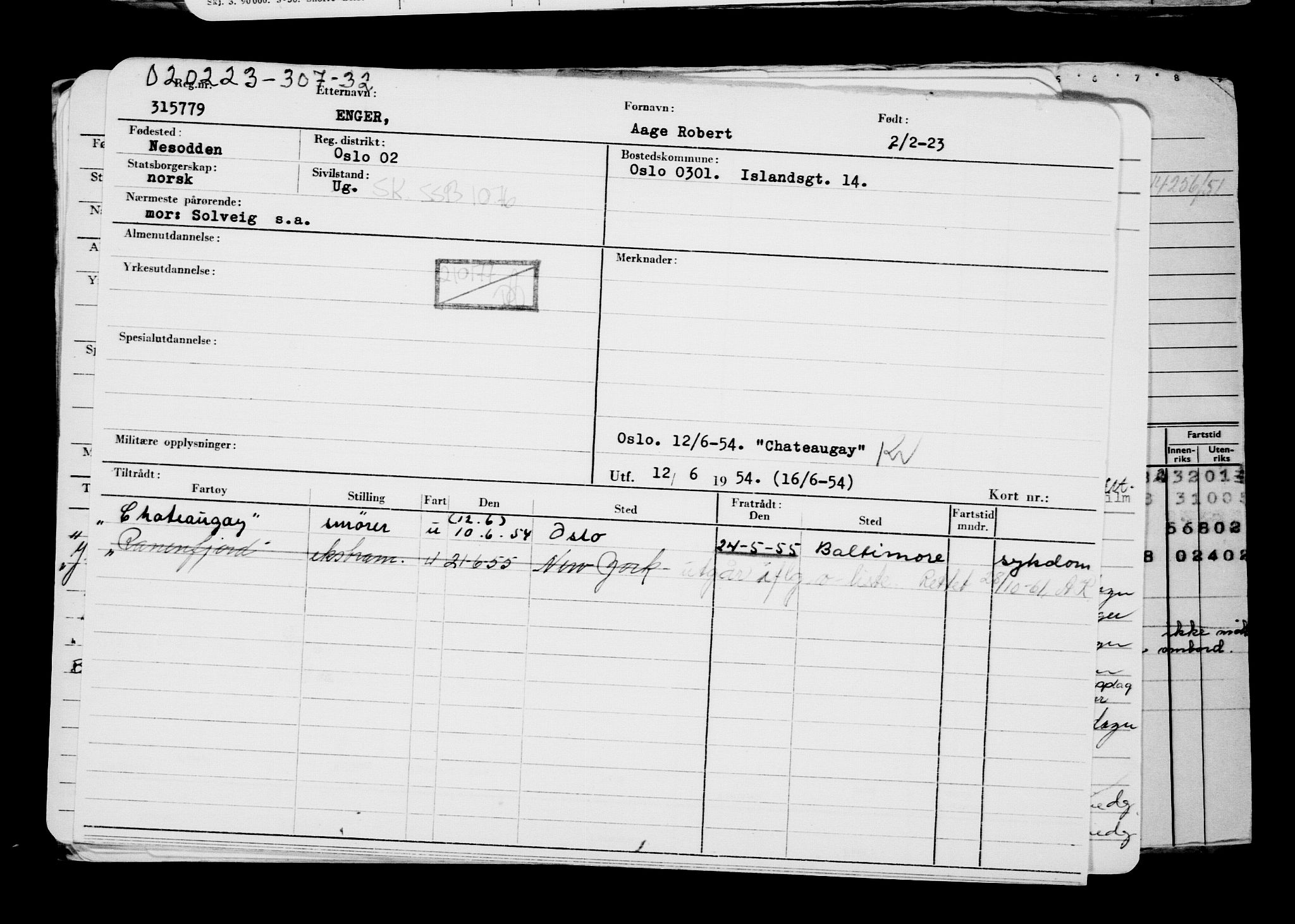 Direktoratet for sjømenn, AV/RA-S-3545/G/Gb/L0215: Hovedkort, 1923, p. 22