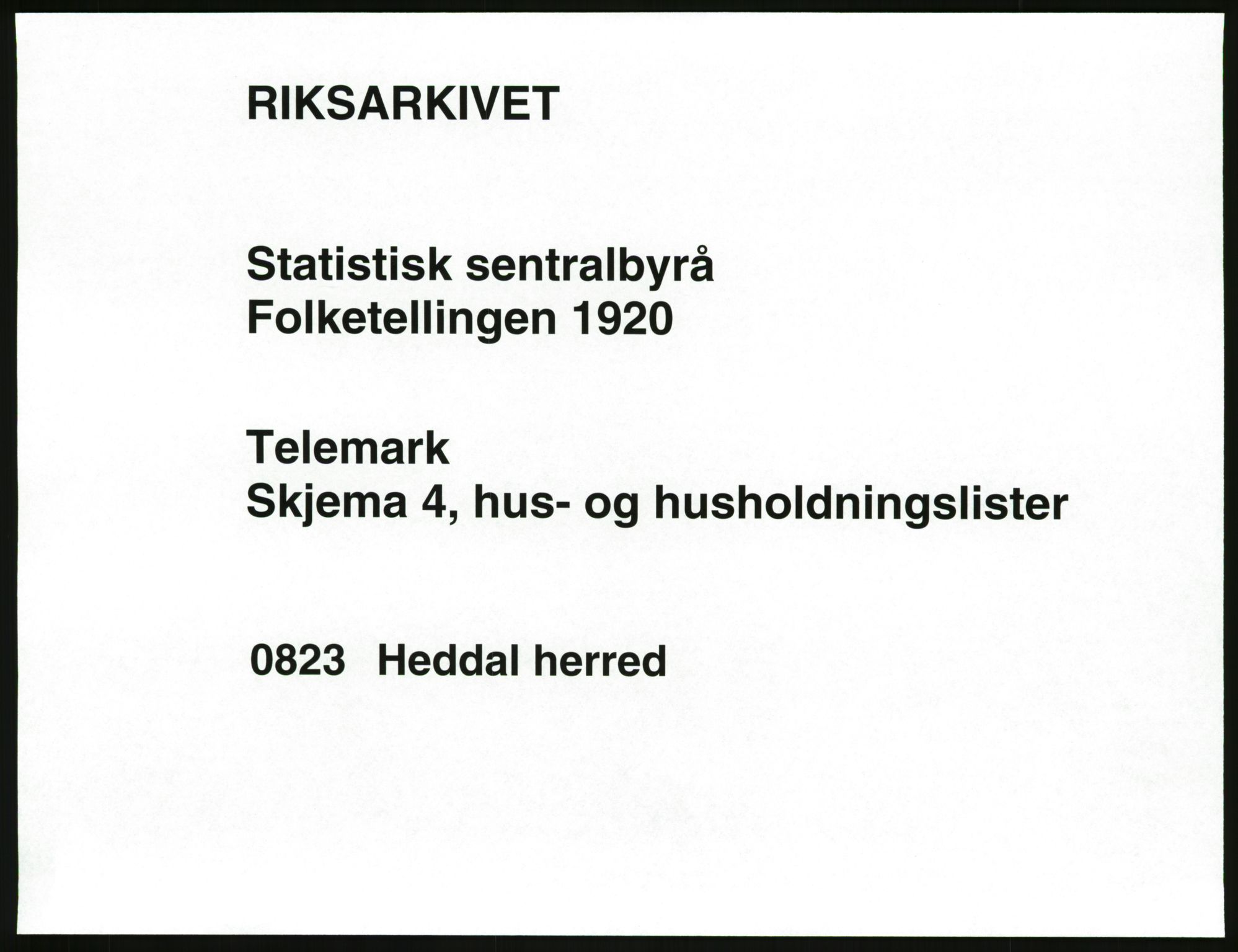 SAKO, 1920 census for Heddal, 1920, p. 38