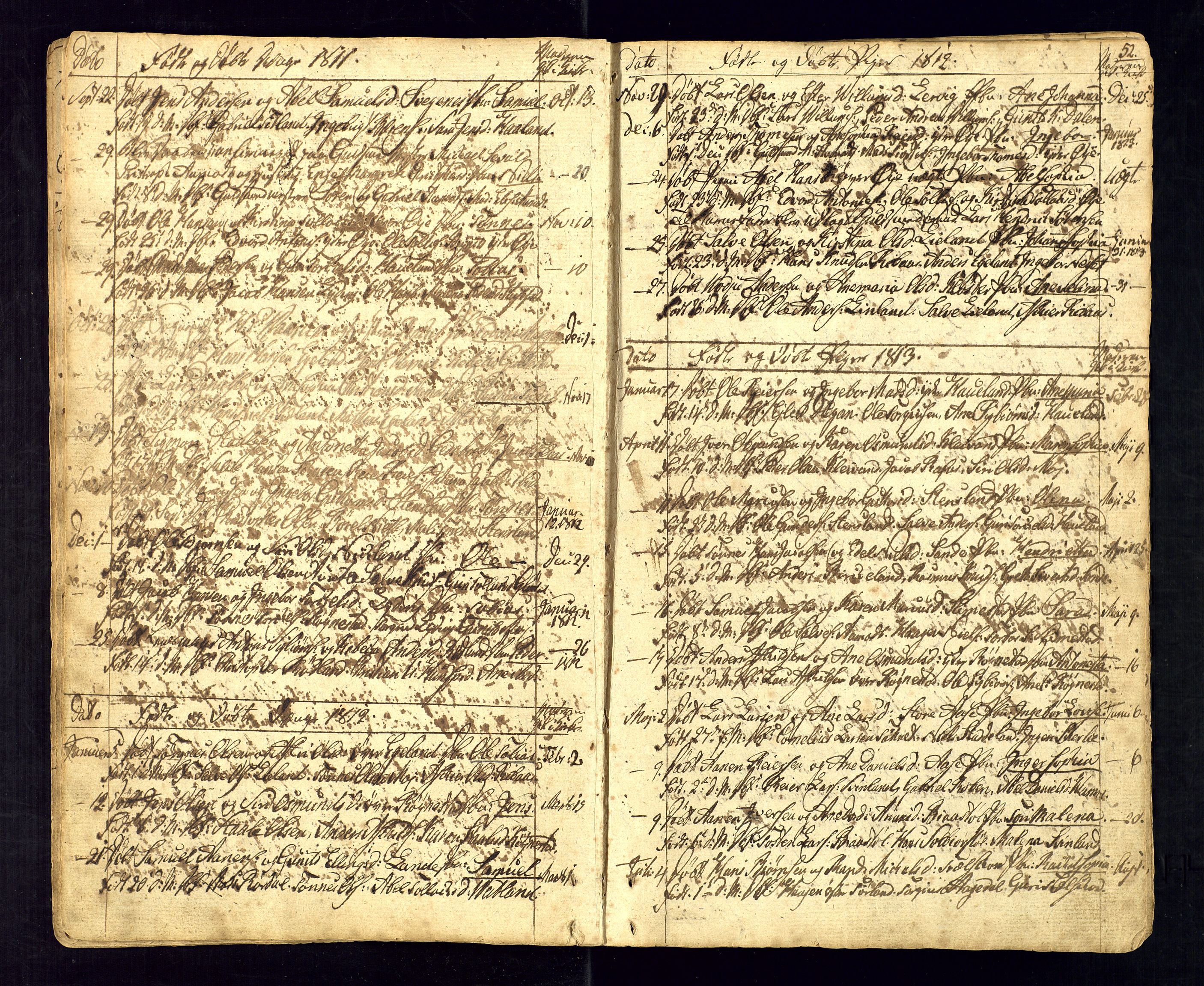 Kvinesdal sokneprestkontor, AV/SAK-1111-0026/F/Fa/Fab/L0002: Parish register (official) no. A 2, 1789-1815, p. 52