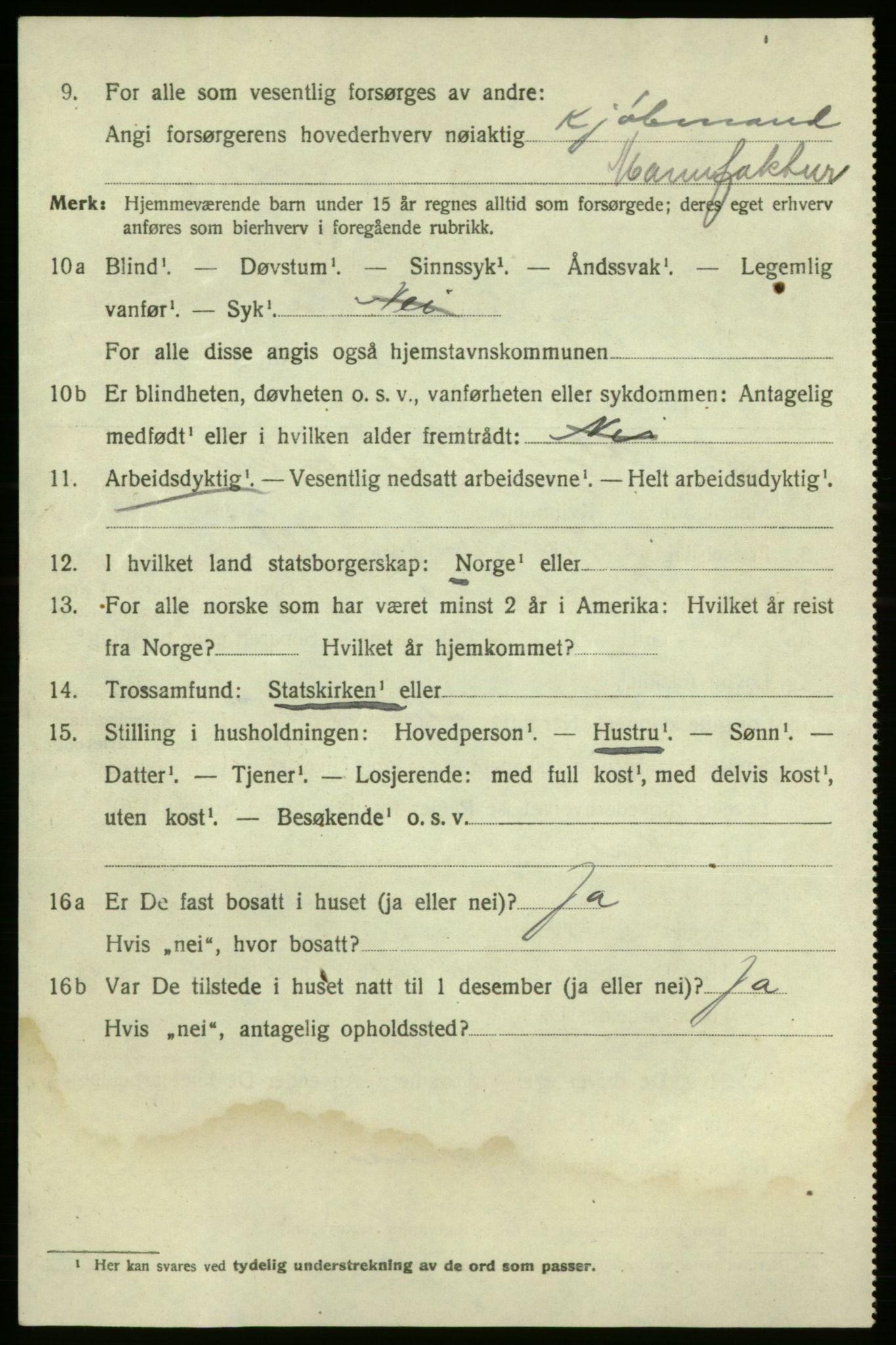 SAO, 1920 census for Fredrikshald, 1920, p. 22684