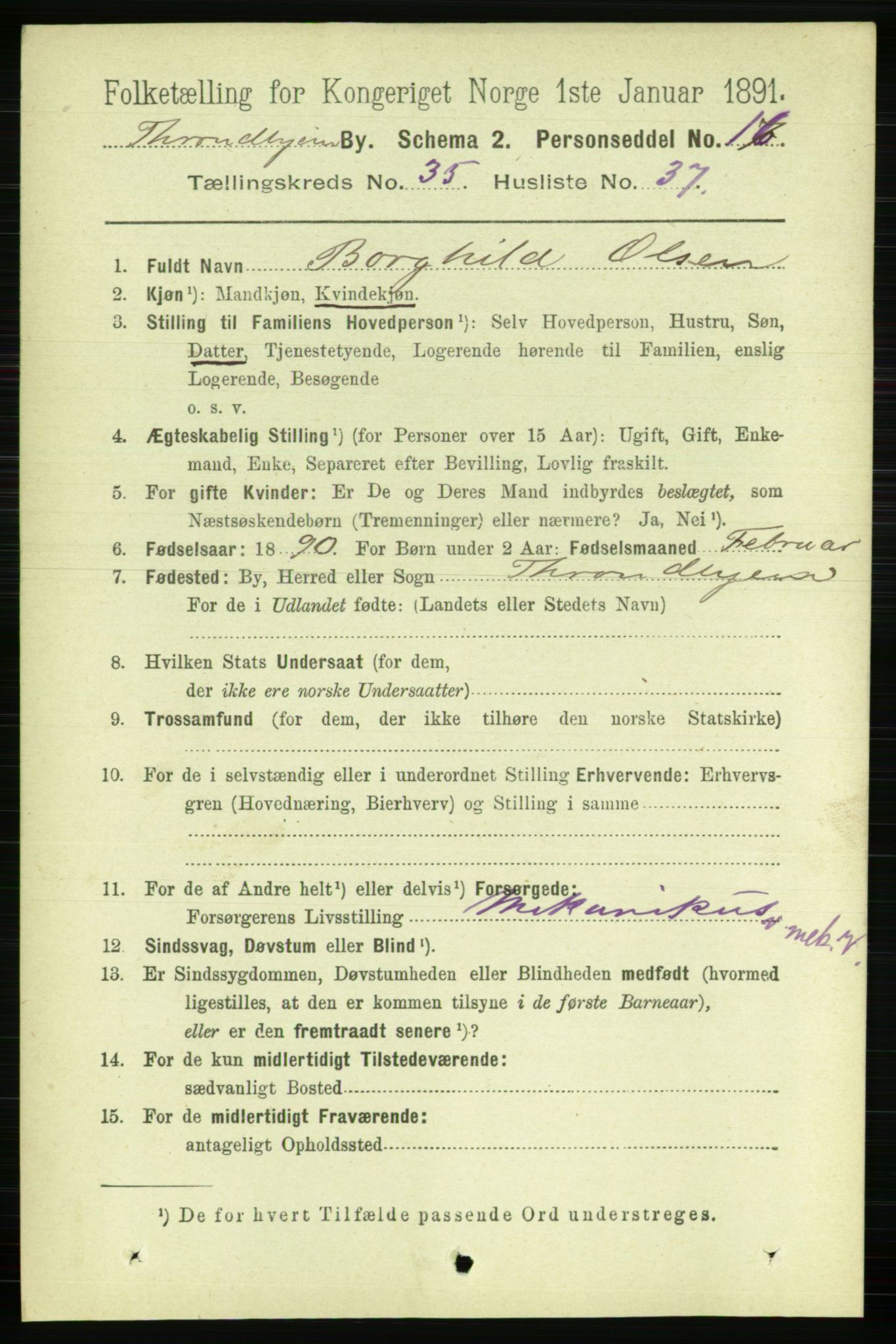 RA, 1891 census for 1601 Trondheim, 1891, p. 26839