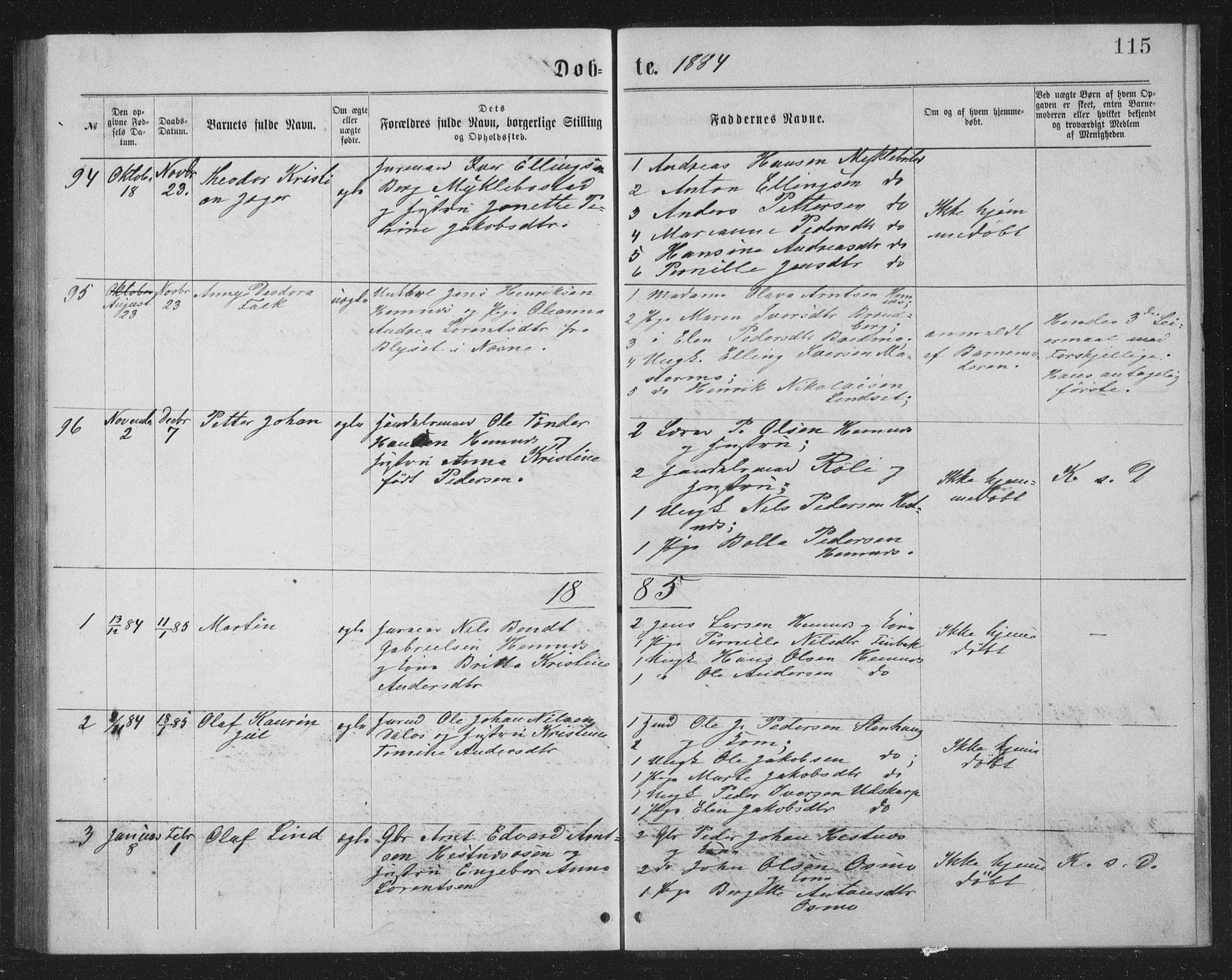 Ministerialprotokoller, klokkerbøker og fødselsregistre - Nordland, SAT/A-1459/825/L0369: Parish register (copy) no. 825C06, 1873-1885, p. 115