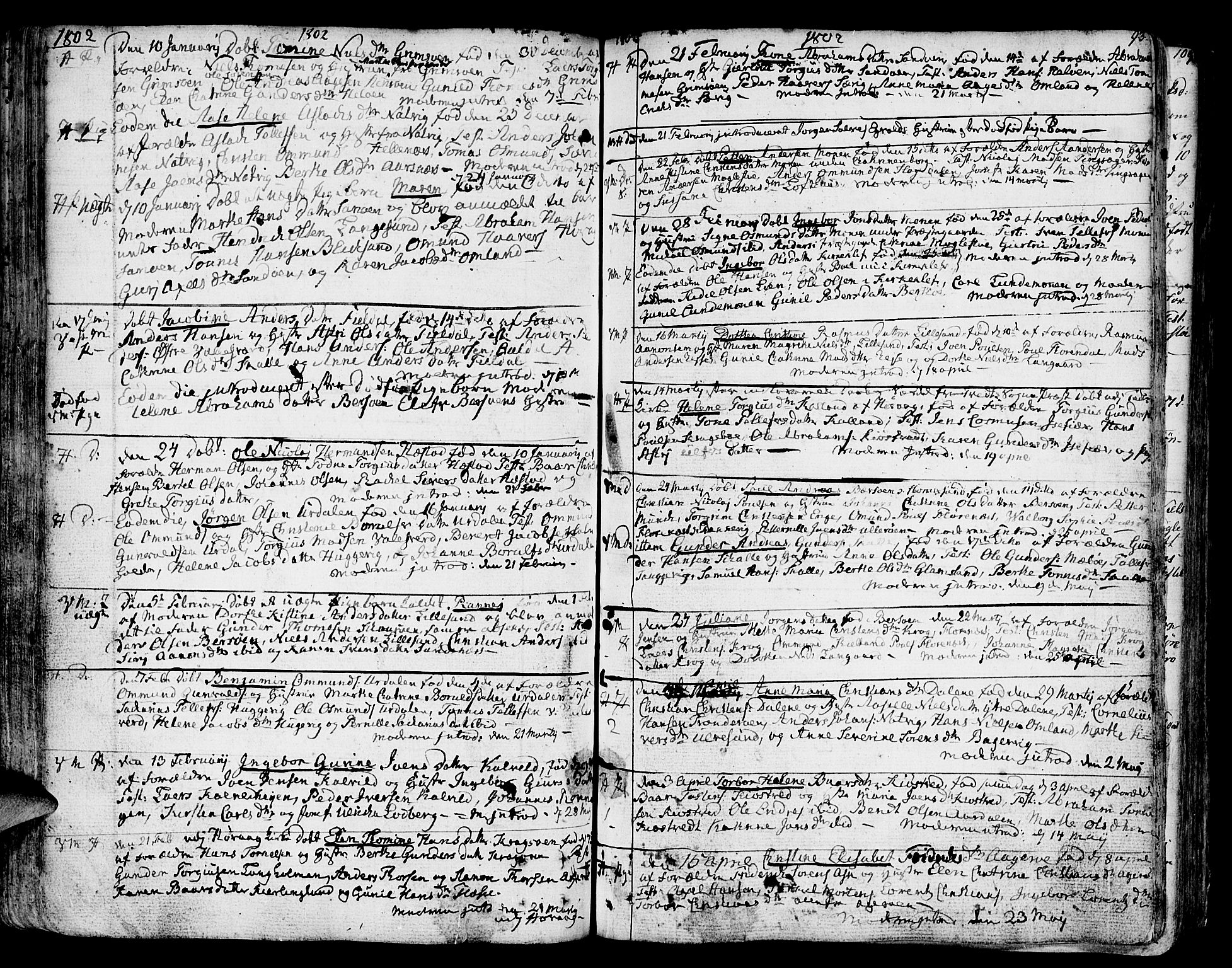 Vestre Moland sokneprestkontor, AV/SAK-1111-0046/F/Fa/Fab/L0002: Parish register (official) no. A 2, 1760-1816, p. 93