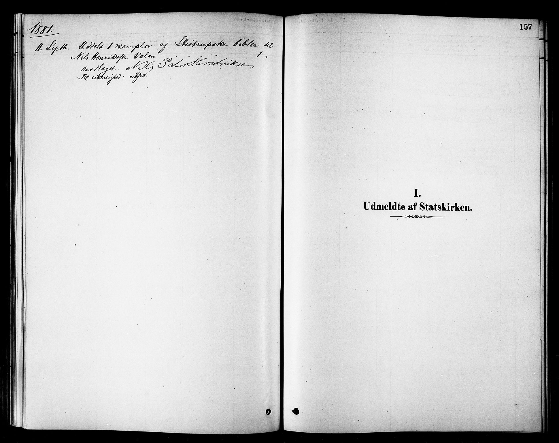 Loppa sokneprestkontor, SATØ/S-1339/H/Ha/L0007kirke: Parish register (official) no. 7, 1879-1889, p. 157