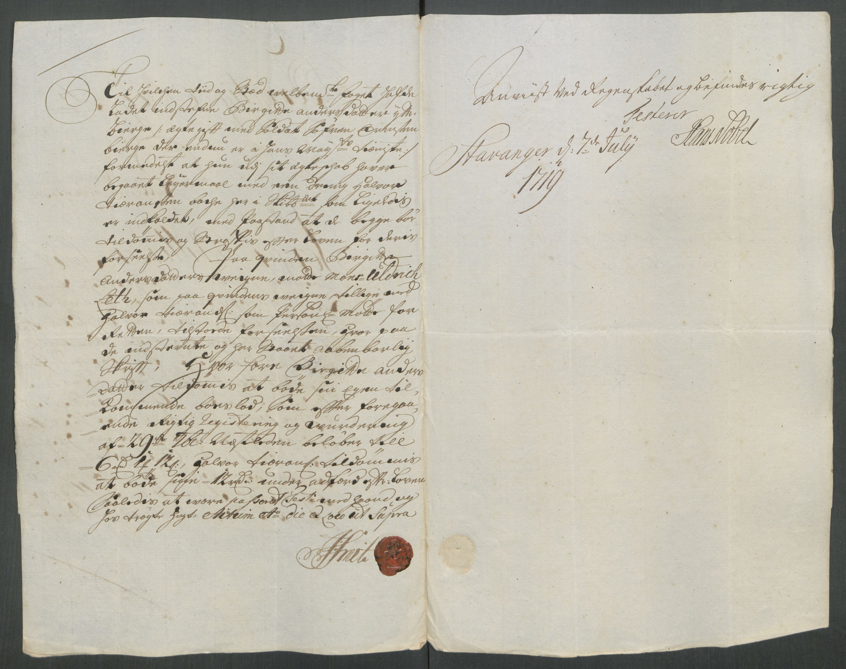 Rentekammeret inntil 1814, Reviderte regnskaper, Fogderegnskap, AV/RA-EA-4092/R47/L2871: Fogderegnskap Ryfylke, 1718, p. 277