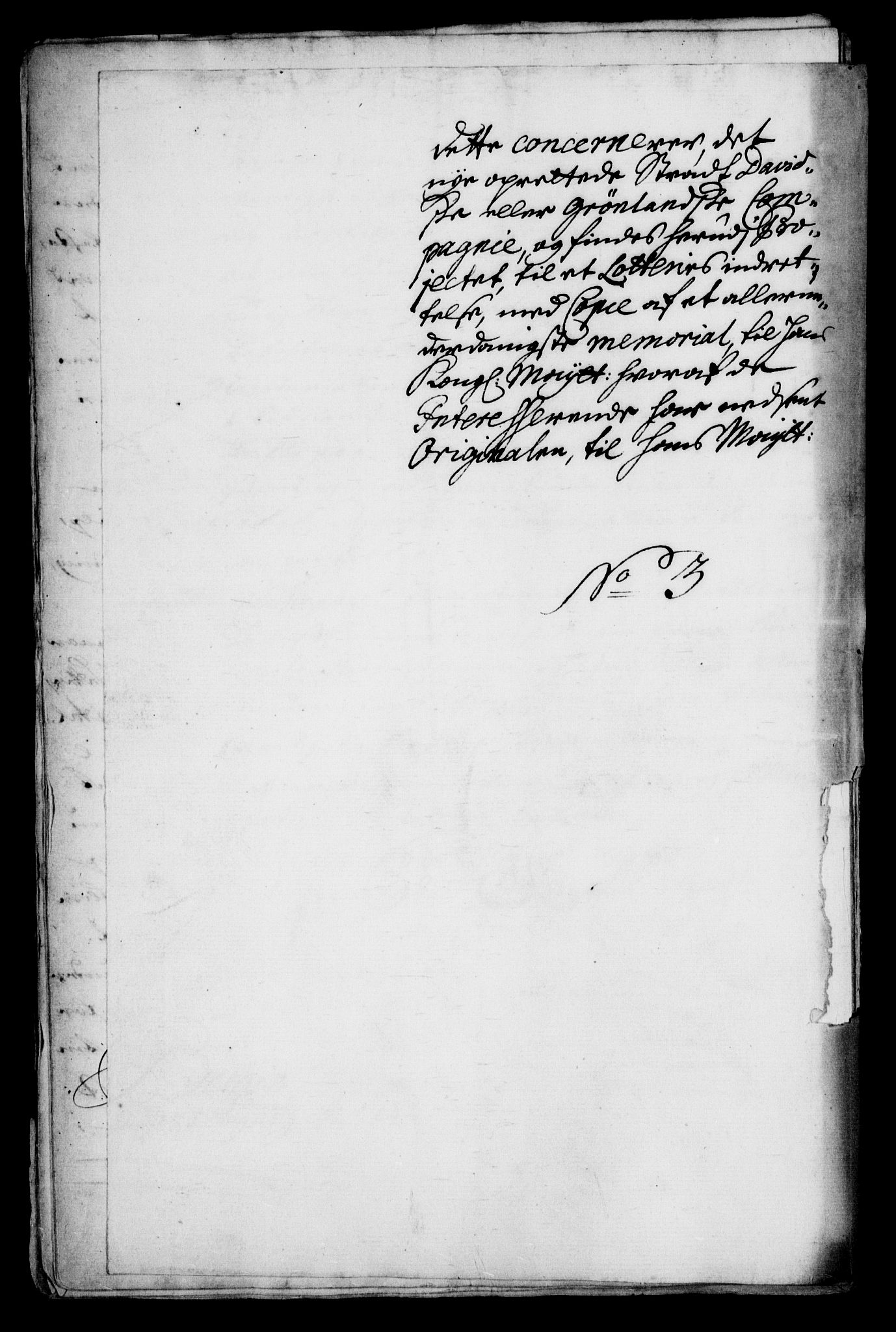 Danske Kanselli, Skapsaker, RA/EA-4061/G/L0017: Tillegg til skapsakene, 1722-1813, p. 67
