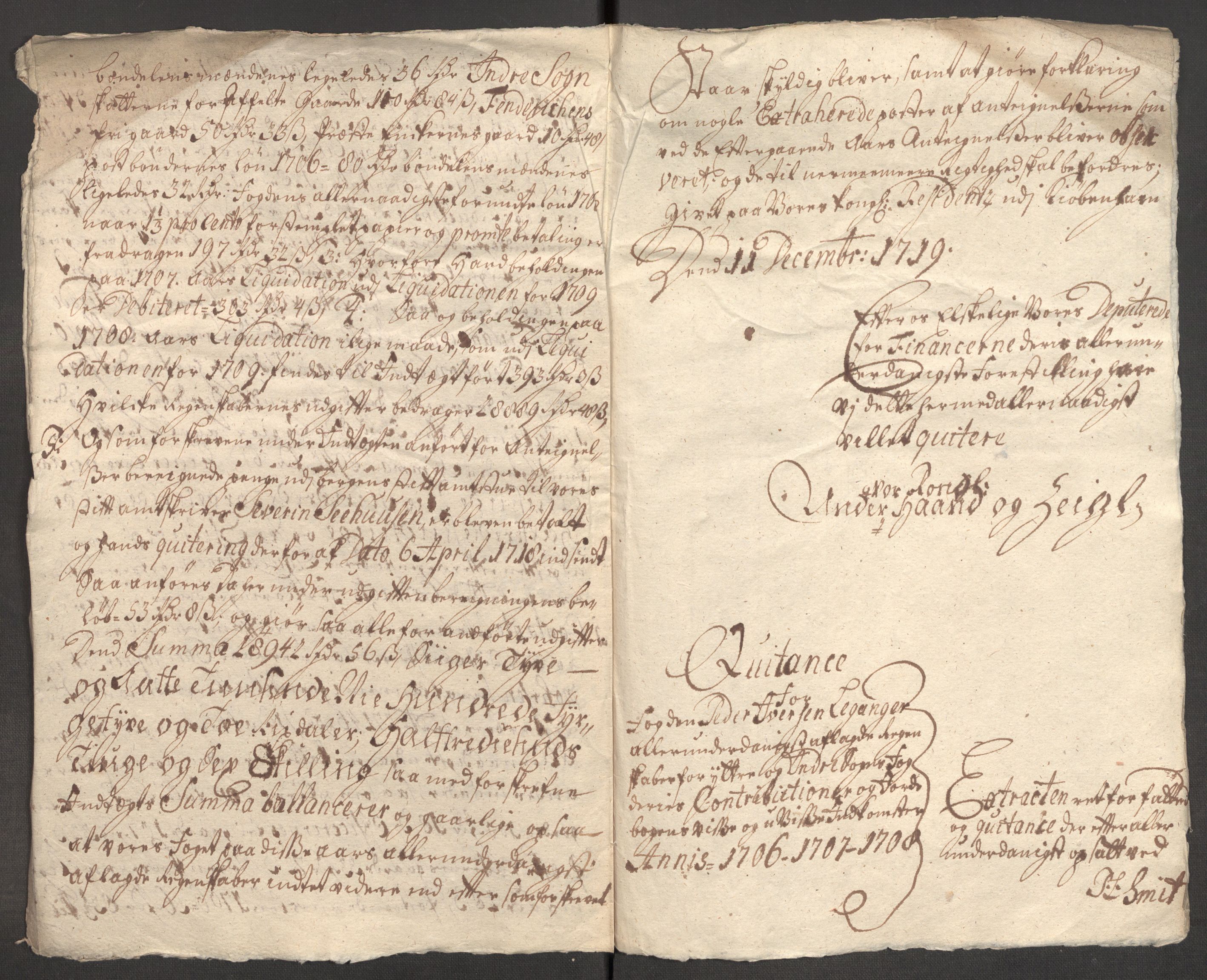 Rentekammeret inntil 1814, Reviderte regnskaper, Fogderegnskap, AV/RA-EA-4092/R52/L3315: Fogderegnskap Sogn, 1708, p. 226