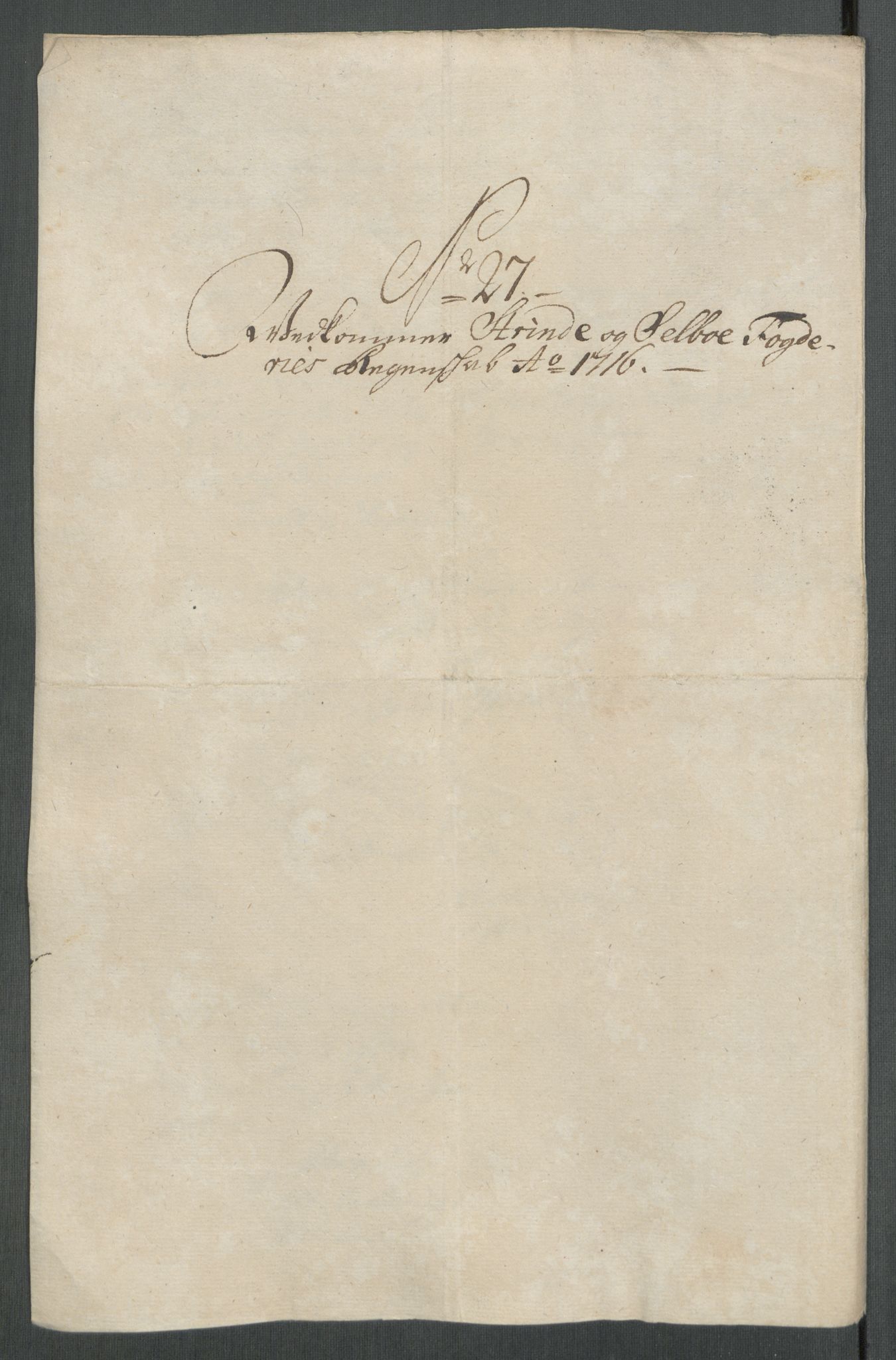 Rentekammeret inntil 1814, Reviderte regnskaper, Fogderegnskap, AV/RA-EA-4092/R61/L4115: Fogderegnskap Strinda og Selbu, 1715-1716, p. 449