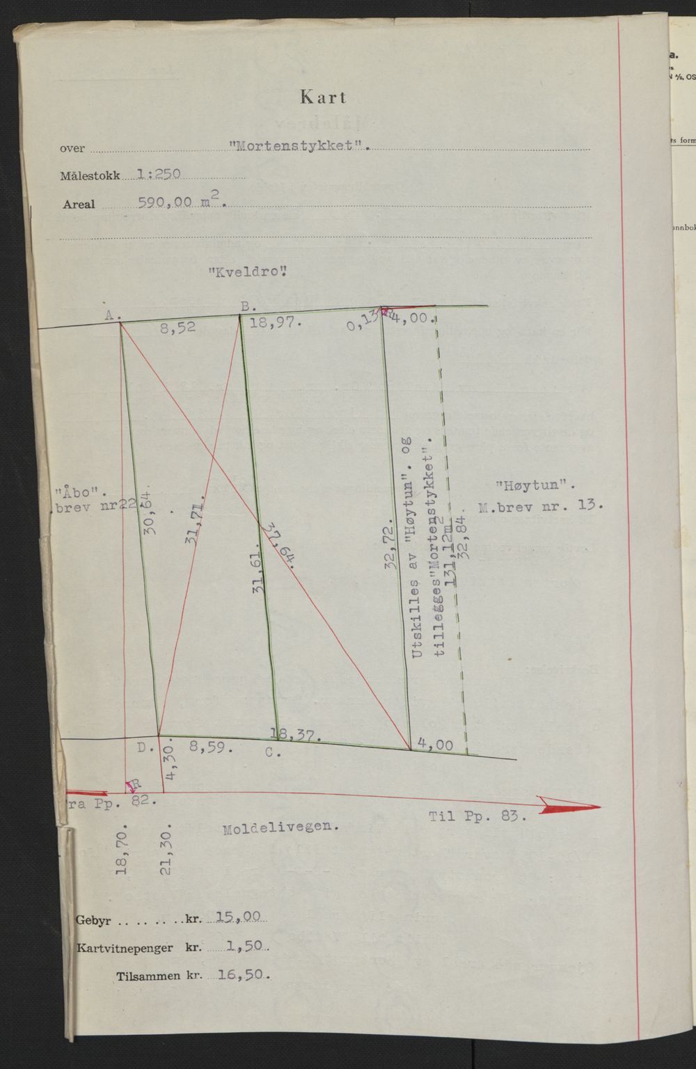 Romsdal sorenskriveri, AV/SAT-A-4149/1/2/2C: Mortgage book no. A12, 1942-1942, Diary no: : 1274/1942