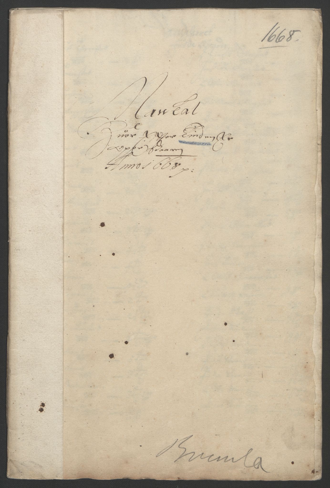 Rentekammeret inntil 1814, Reviderte regnskaper, Fogderegnskap, RA/EA-4092/R33/L1964: Fogderegnskap Larvik grevskap, 1665-1668, p. 212