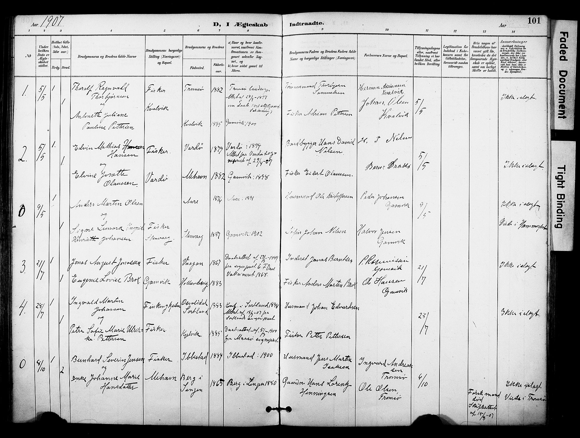 Tana sokneprestkontor, SATØ/S-1334/H/Ha/L0006kirke: Parish register (official) no. 6, 1892-1908, p. 101