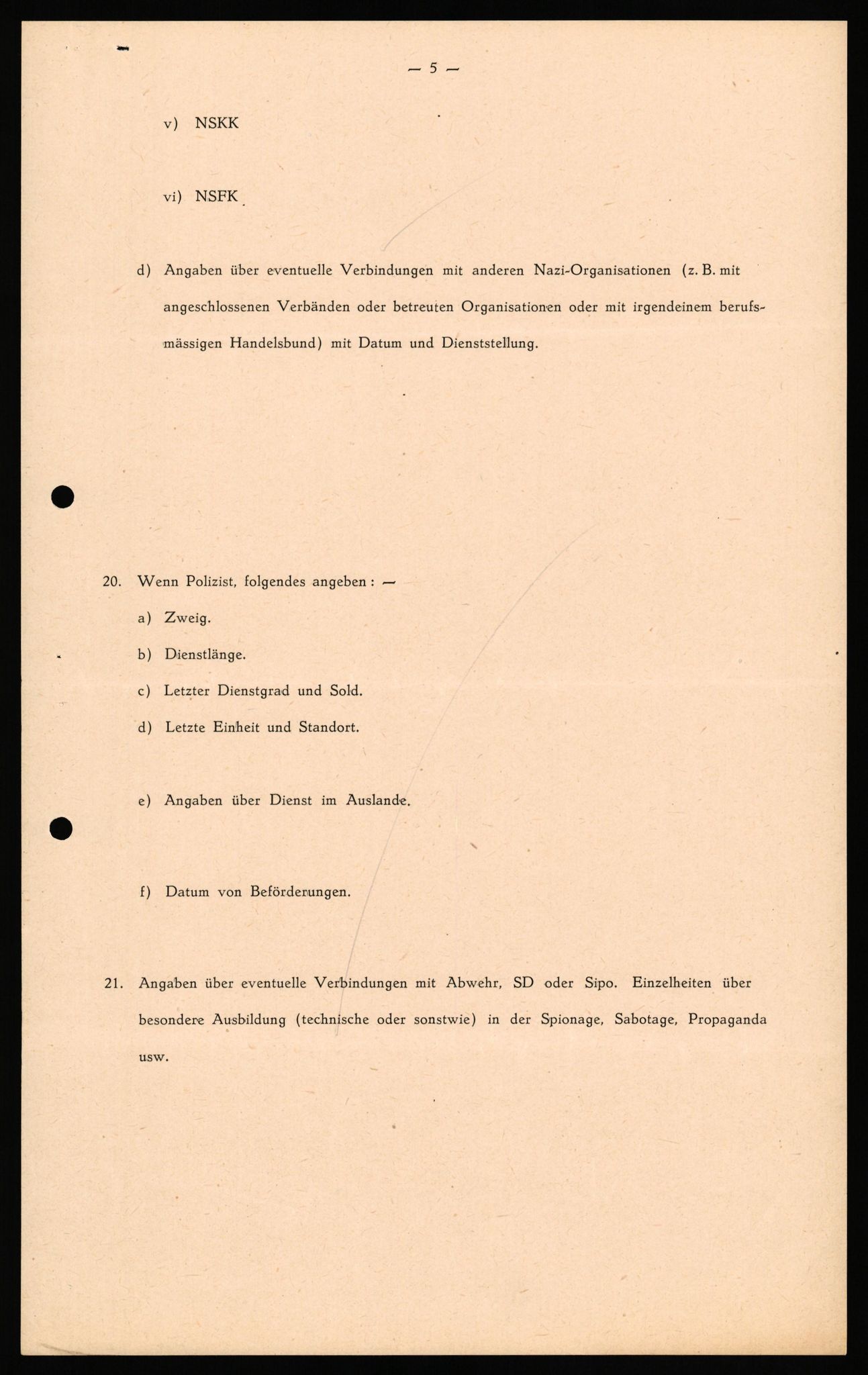 Forsvaret, Forsvarets overkommando II, AV/RA-RAFA-3915/D/Db/L0040: CI Questionaires. Tyske okkupasjonsstyrker i Norge. Østerrikere., 1945-1946, p. 130