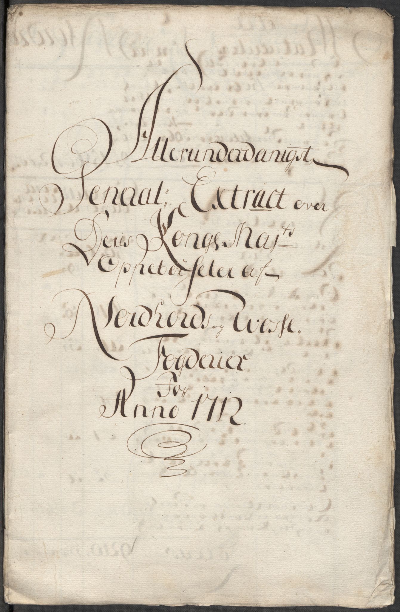 Rentekammeret inntil 1814, Reviderte regnskaper, Fogderegnskap, AV/RA-EA-4092/R51/L3194: Fogderegnskap Nordhordland og Voss, 1712, p. 15