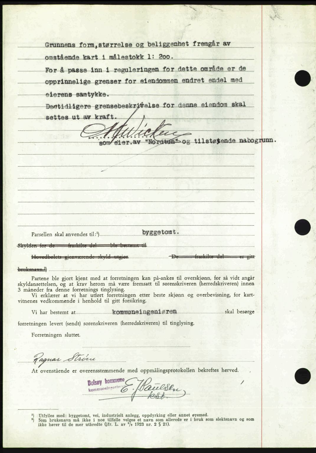 Romsdal sorenskriveri, AV/SAT-A-4149/1/2/2C: Mortgage book no. A30, 1949-1949, Diary no: : 1707/1949