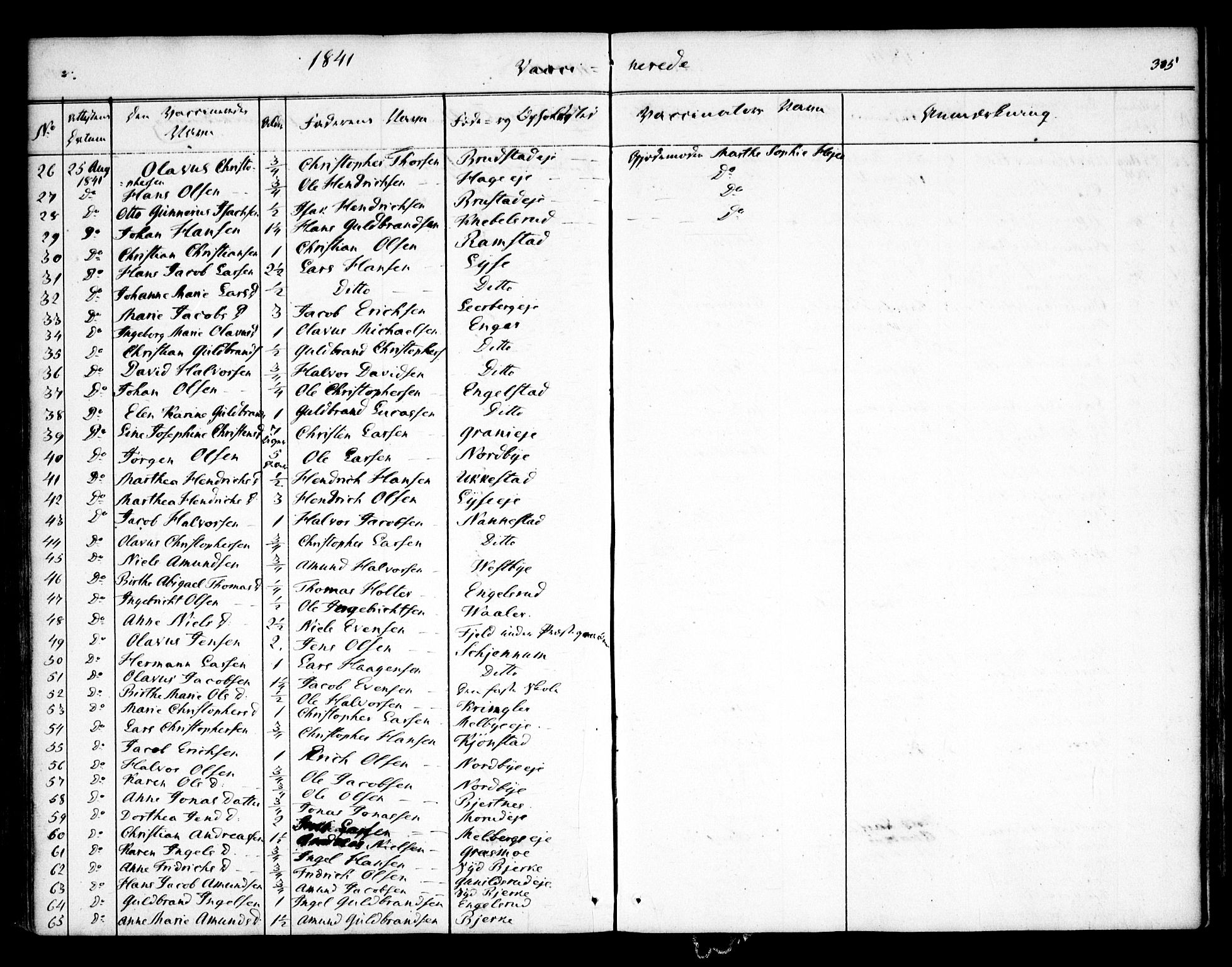 Nannestad prestekontor Kirkebøker, AV/SAO-A-10414a/F/Fa/L0010: Parish register (official) no. I 10, 1840-1850, p. 305