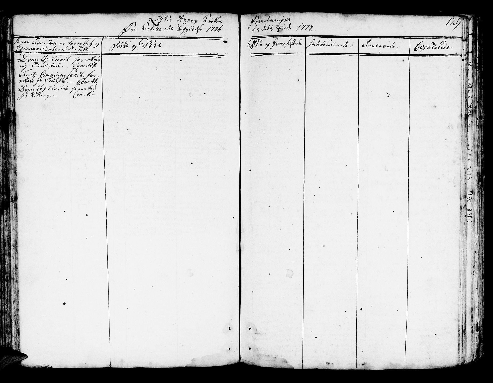 Lindås Sokneprestembete, AV/SAB-A-76701/H/Haa/Haaa/L0004: Parish register (official) no. A 4, 1764-1791, p. 129