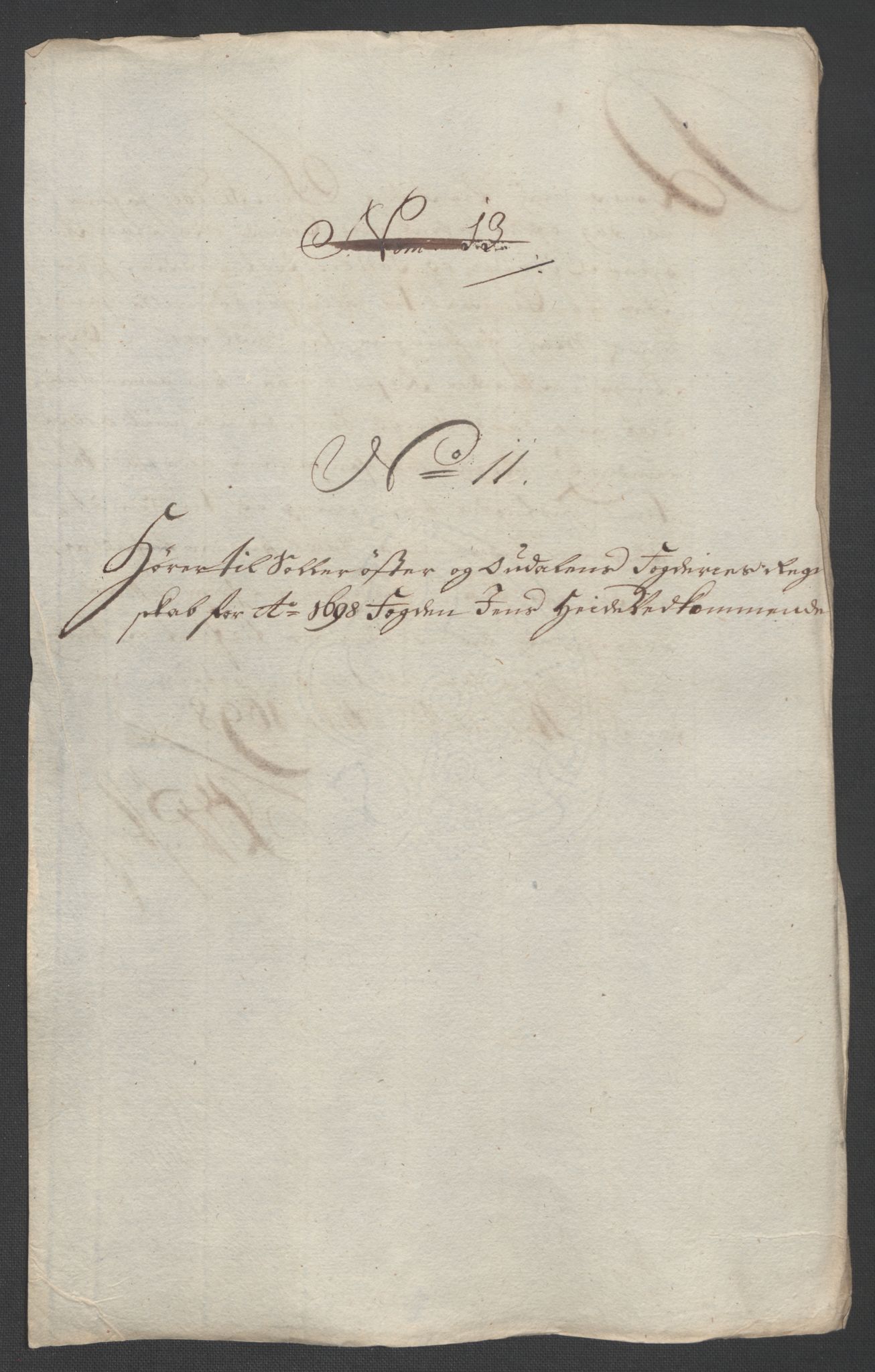 Rentekammeret inntil 1814, Reviderte regnskaper, Fogderegnskap, AV/RA-EA-4092/R13/L0836: Fogderegnskap Solør, Odal og Østerdal, 1698, p. 192