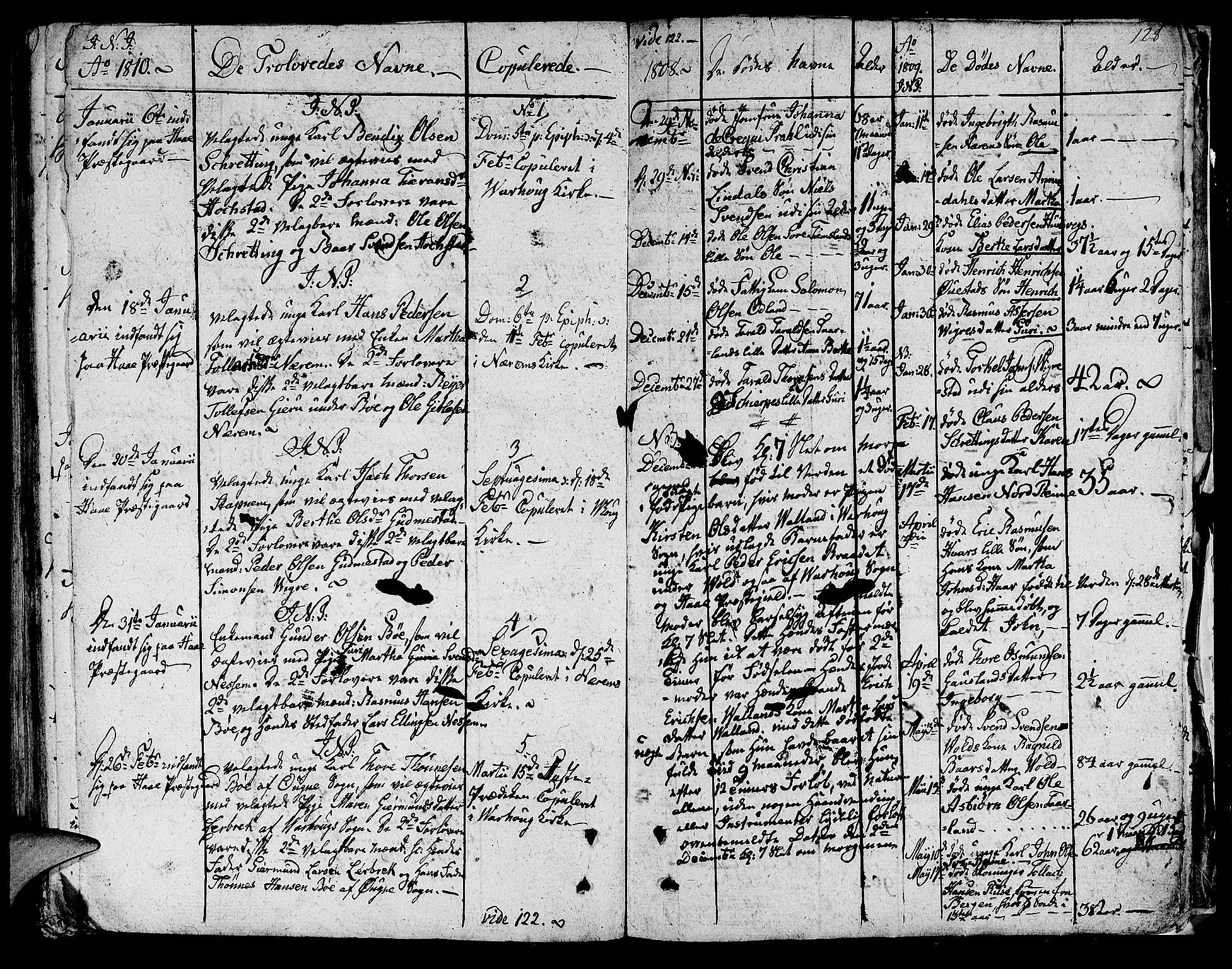 Hå sokneprestkontor, SAST/A-101801/001/30BA/L0001: Parish register (official) no. A 1, 1787-1812, p. 128