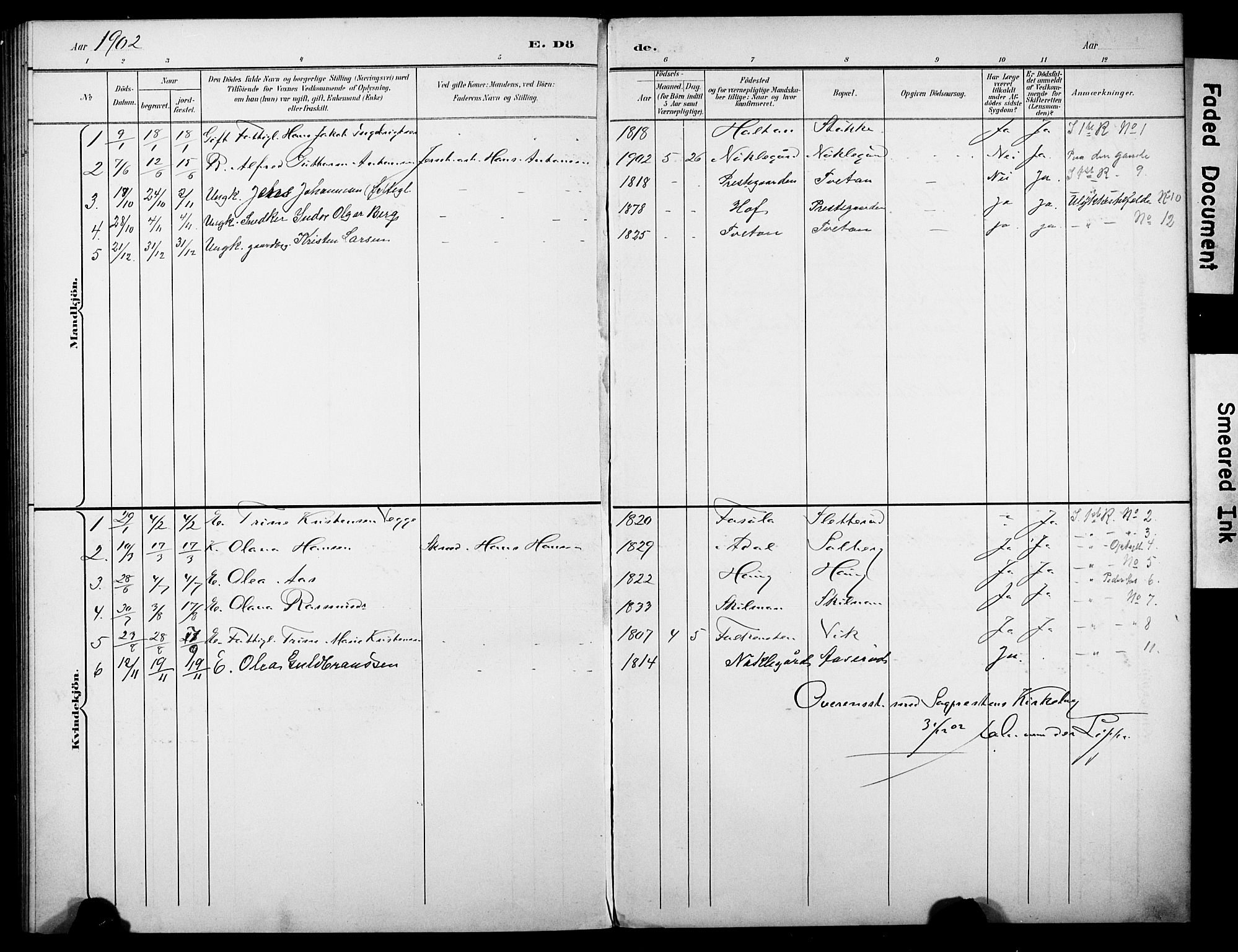 Borre kirkebøker, SAKO/A-338/G/Gb/L0003: Parish register (copy) no. II 3, 1893-1905