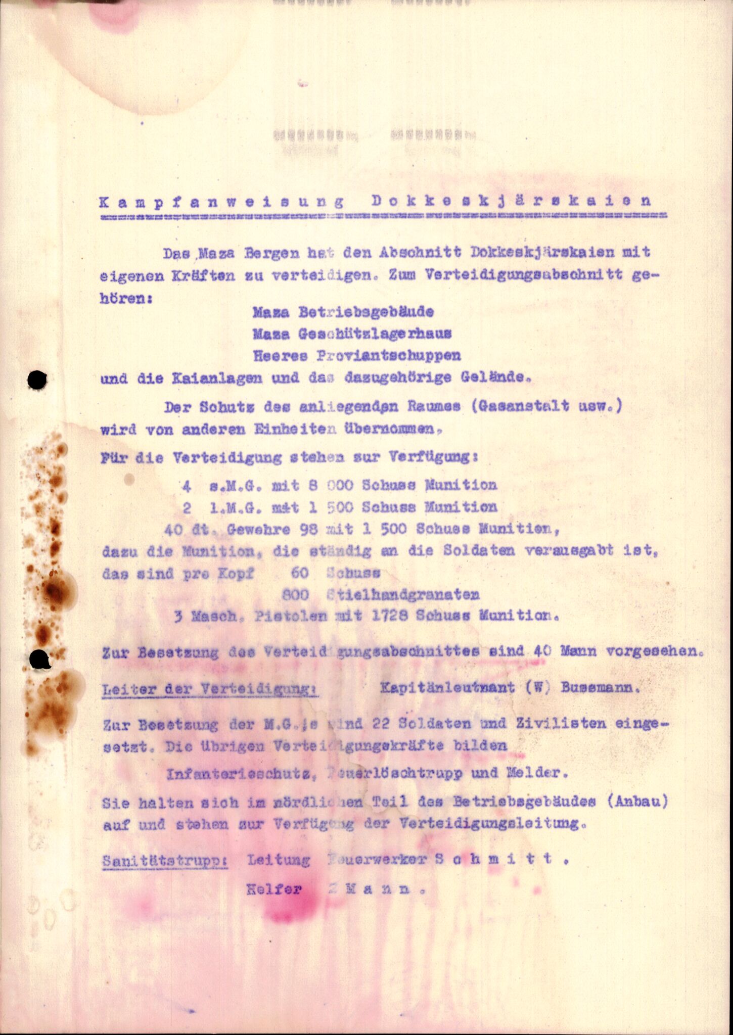 Forsvarets Overkommando. 2 kontor. Arkiv 11.4. Spredte tyske arkivsaker, AV/RA-RAFA-7031/D/Dar/Darc/L0031: Tysk marine og marineartilleri, 1940-1943, p. 145