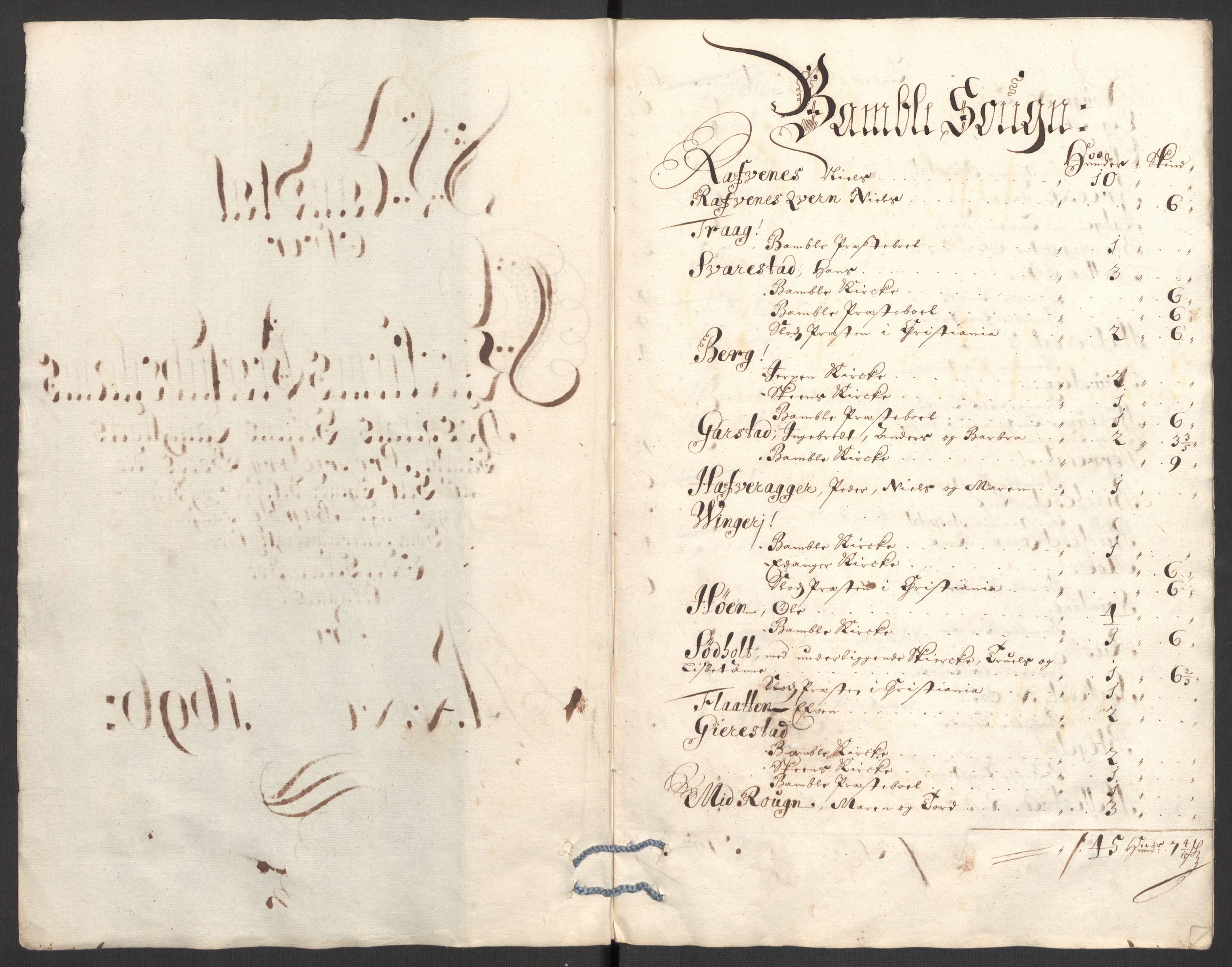 Rentekammeret inntil 1814, Reviderte regnskaper, Fogderegnskap, AV/RA-EA-4092/R36/L2095: Fogderegnskap Øvre og Nedre Telemark og Bamble, 1696, p. 226