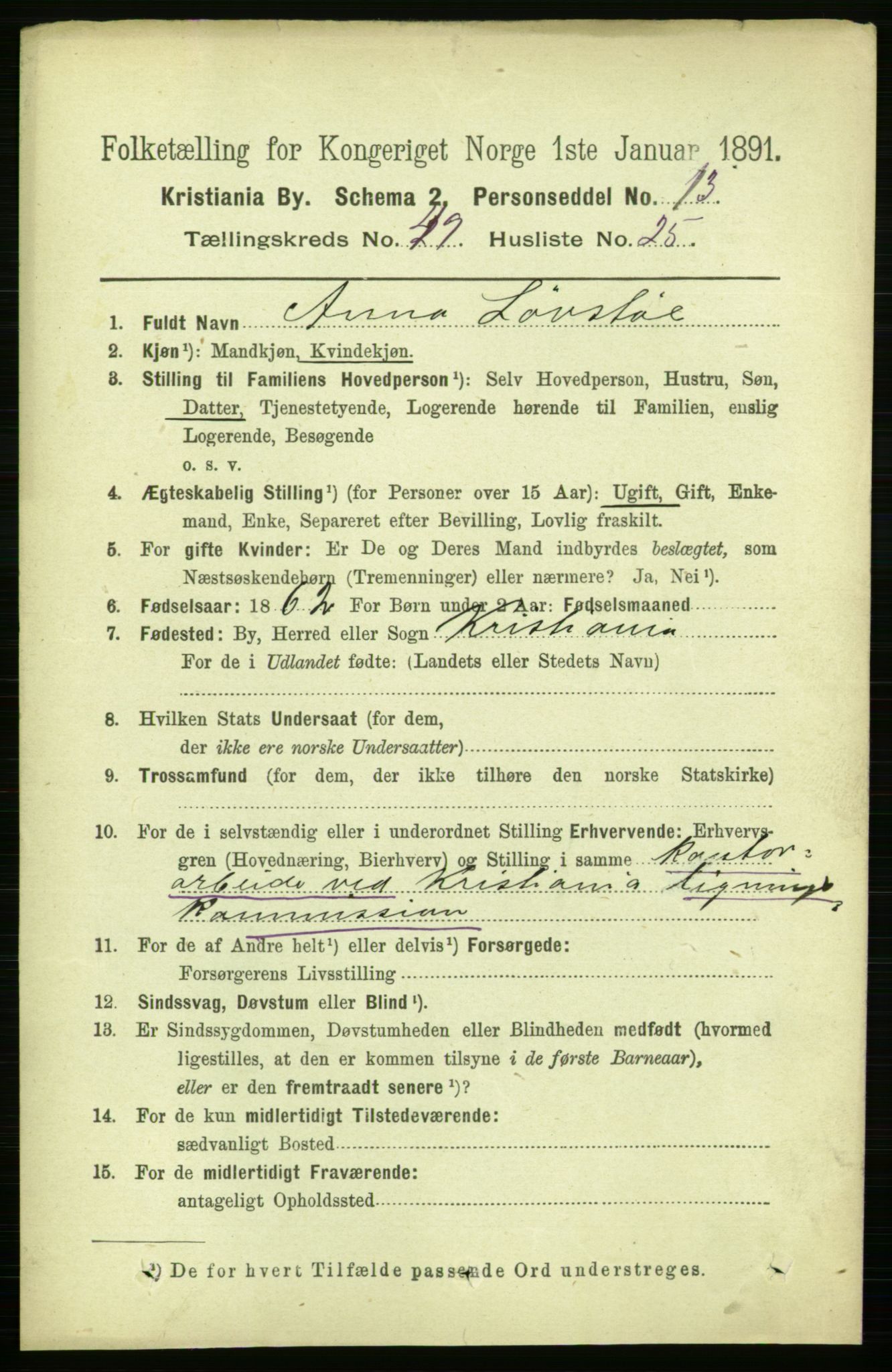 RA, 1891 census for 0301 Kristiania, 1891, p. 28843