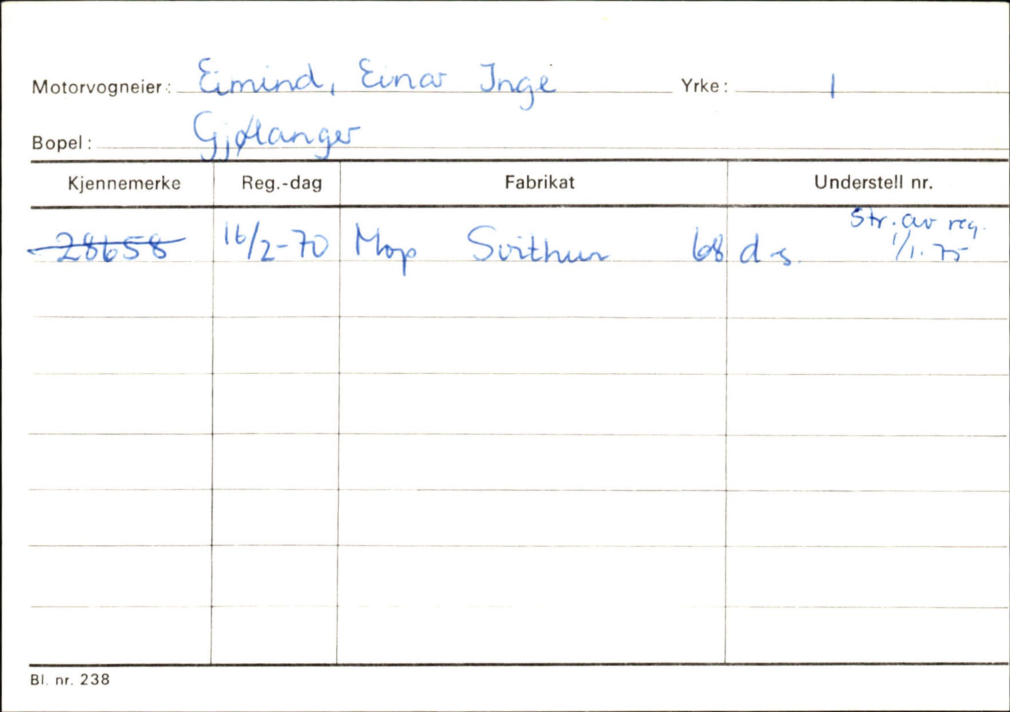 Statens vegvesen, Sogn og Fjordane vegkontor, AV/SAB-A-5301/4/F/L0125: Eigarregister Sogndal V-Å. Aurland A-Å. Fjaler A-N, 1945-1975, p. 1605