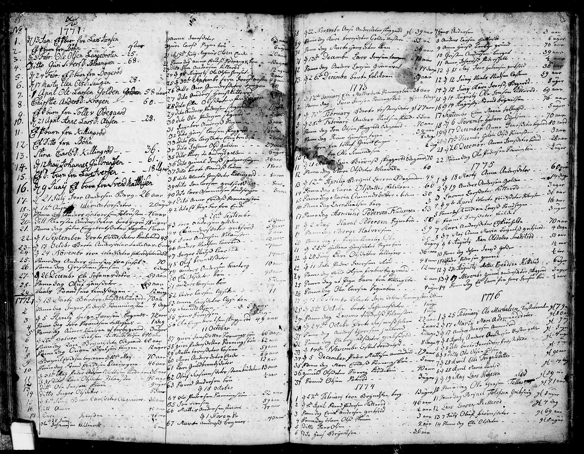 Idd prestekontor Kirkebøker, AV/SAO-A-10911/F/Fb/L0001: Parish register (official) no. II 1, 1720-1789, p. 169-170