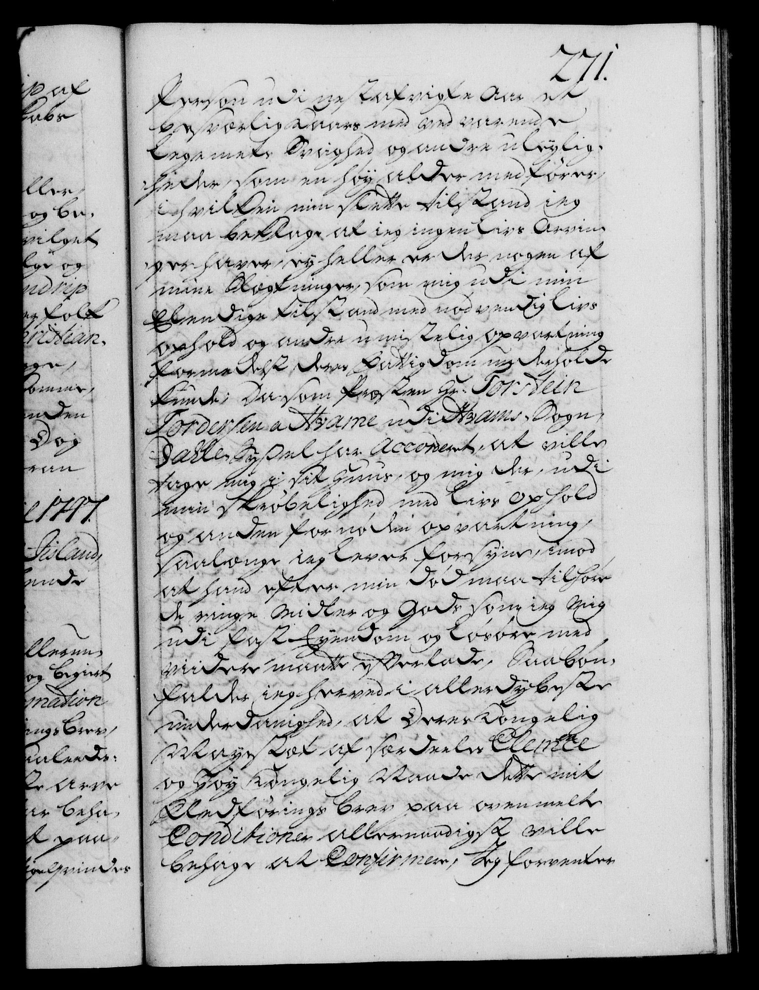 Danske Kanselli 1572-1799, AV/RA-EA-3023/F/Fc/Fca/Fcaa/L0035: Norske registre, 1746-1748, p. 271a