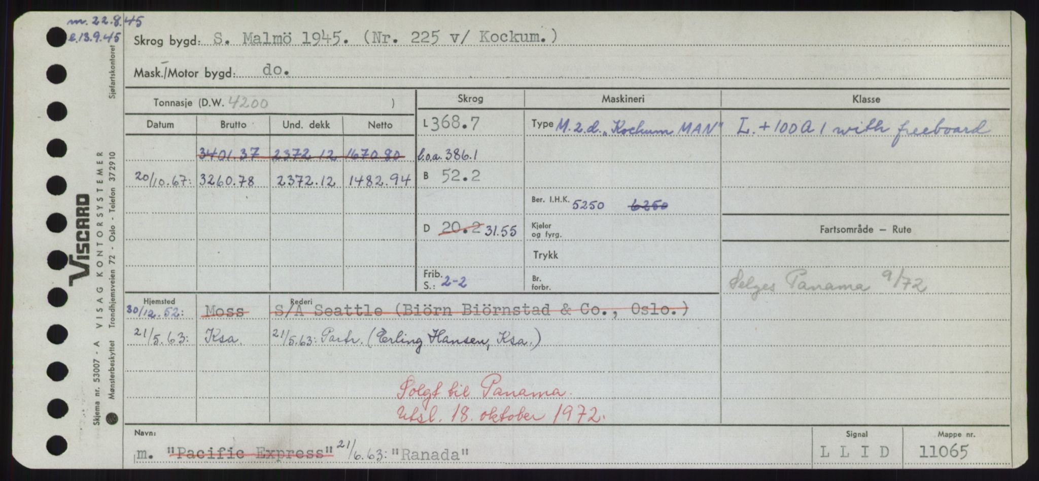 Sjøfartsdirektoratet med forløpere, Skipsmålingen, RA/S-1627/H/Hd/L0030: Fartøy, Q-Riv, p. 163