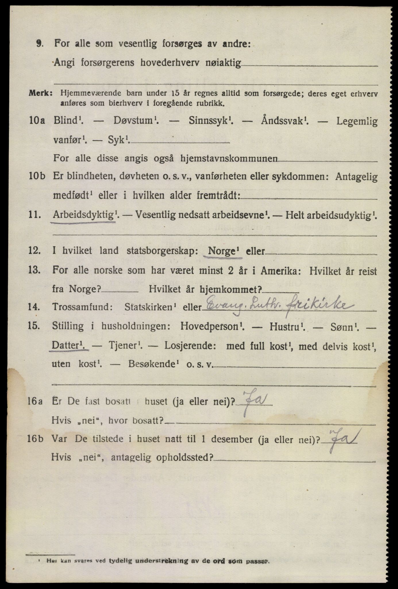 SAKO, 1920 census for Brunlanes, 1920, p. 7164