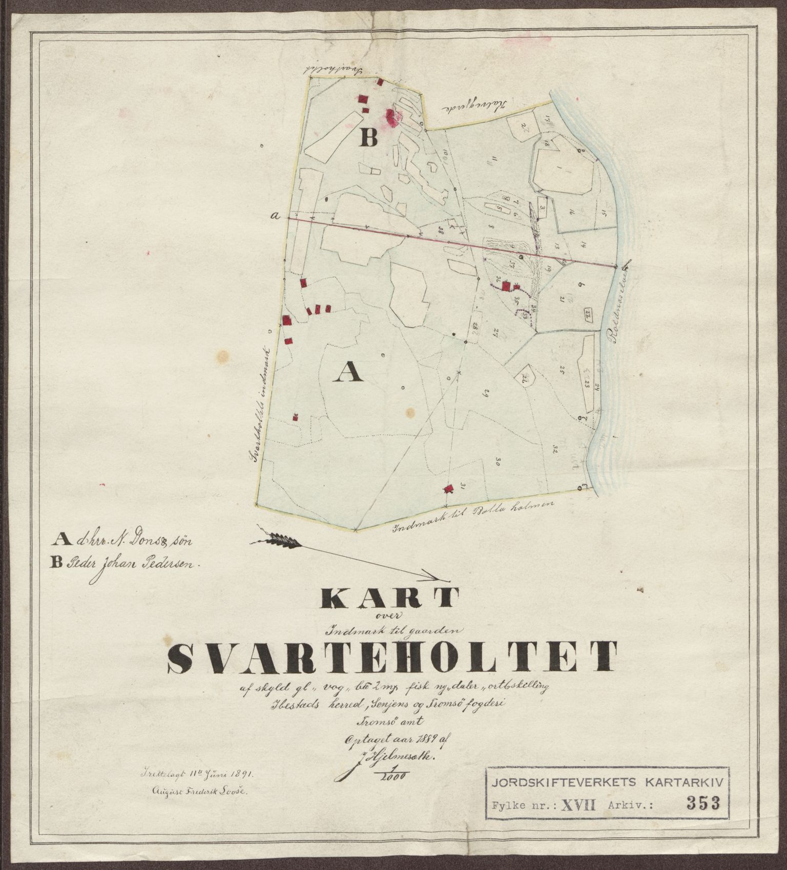 Jordskifteverkets kartarkiv, RA/S-3929/T, 1859-1988, p. 413