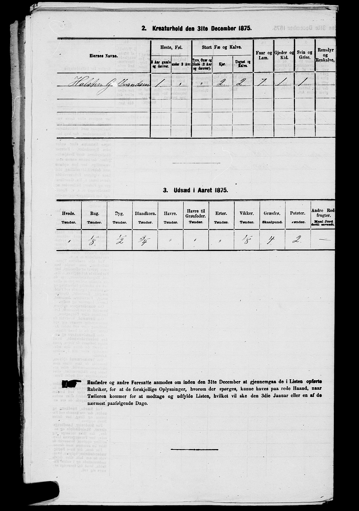 SAKO, 1875 census for 0614P Ådal, 1875, p. 450