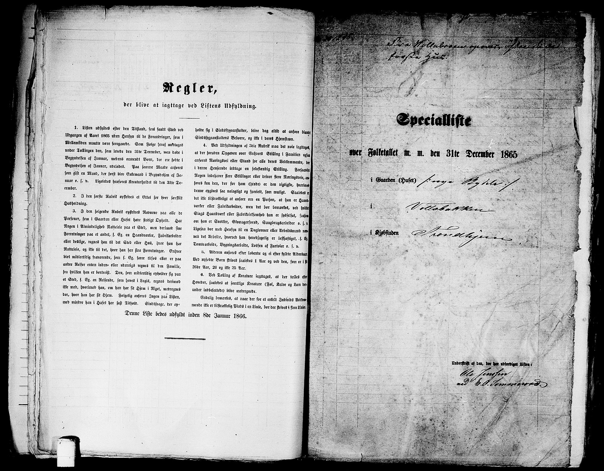 RA, 1865 census for Trondheim, 1865, p. 2689