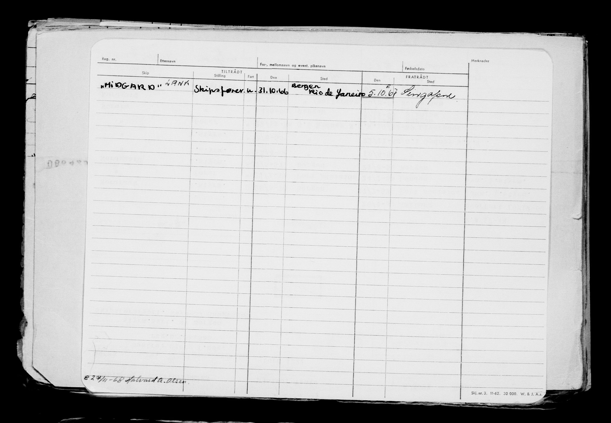 Direktoratet for sjømenn, AV/RA-S-3545/G/Gb/L0206: Hovedkort, 1922, p. 135