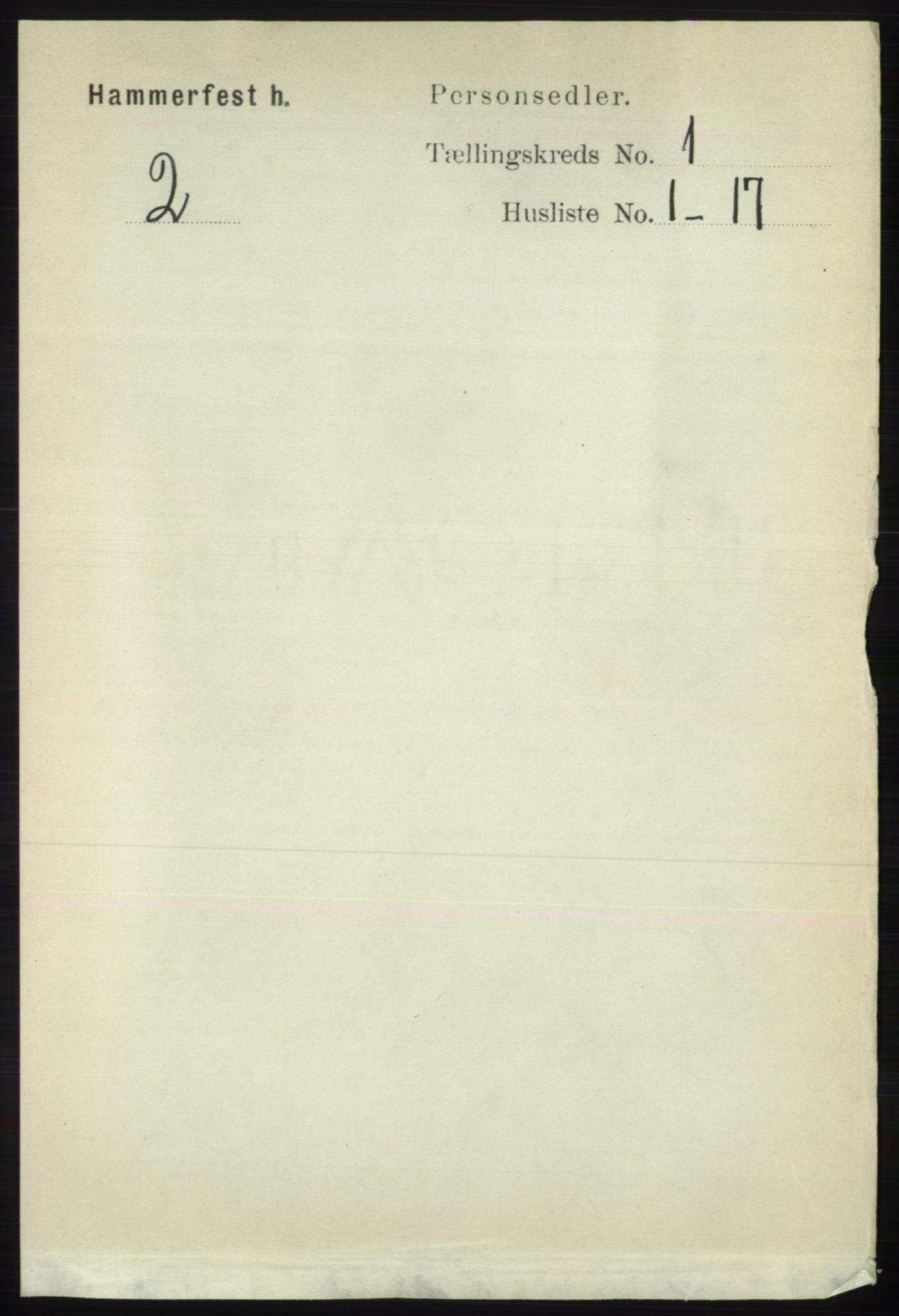RA, 1891 census for 2016 Hammerfest, 1891, p. 81