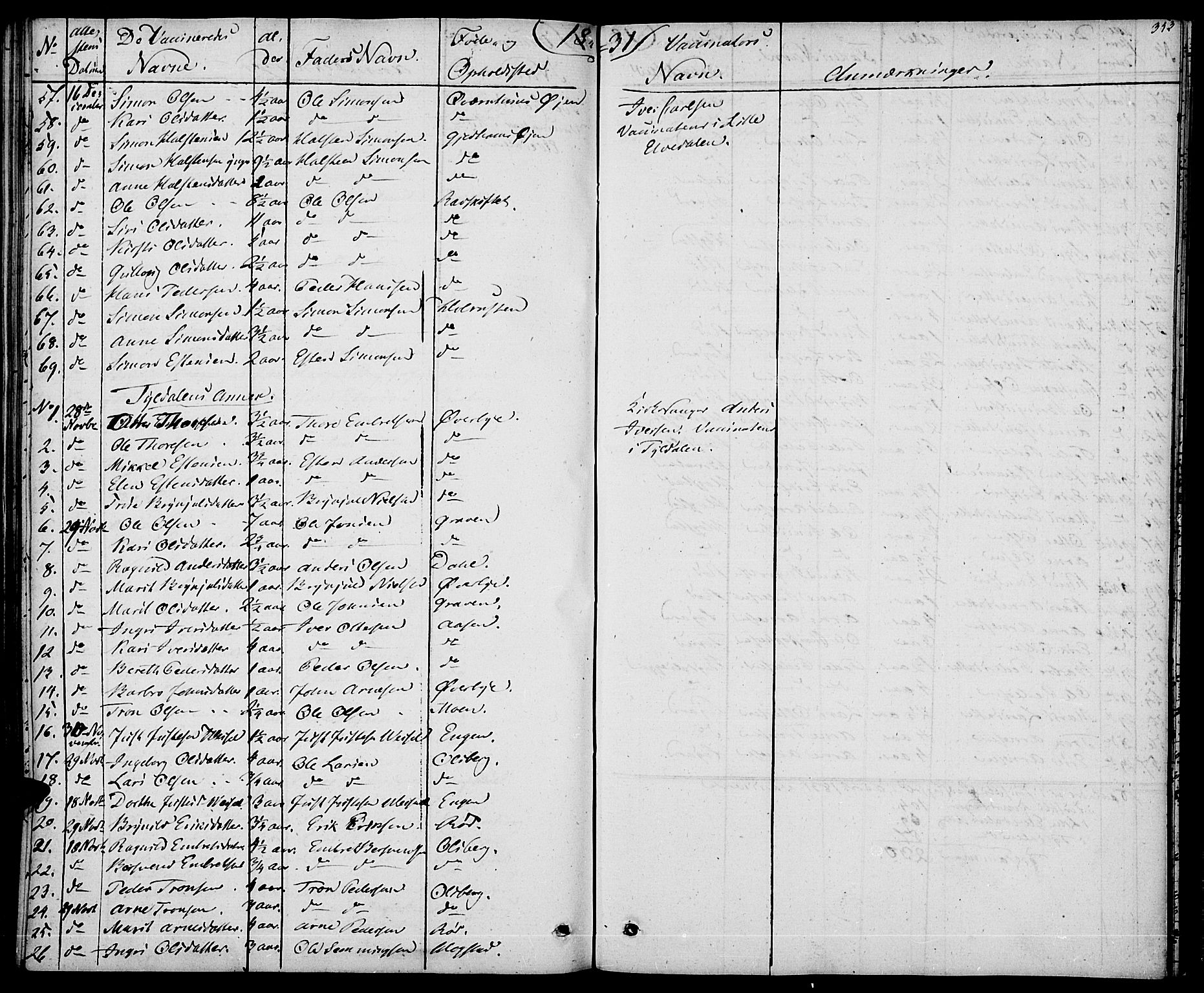 Tynset prestekontor, AV/SAH-PREST-058/H/Ha/Haa/L0019: Parish register (official) no. 19, 1829-1847, p. 353