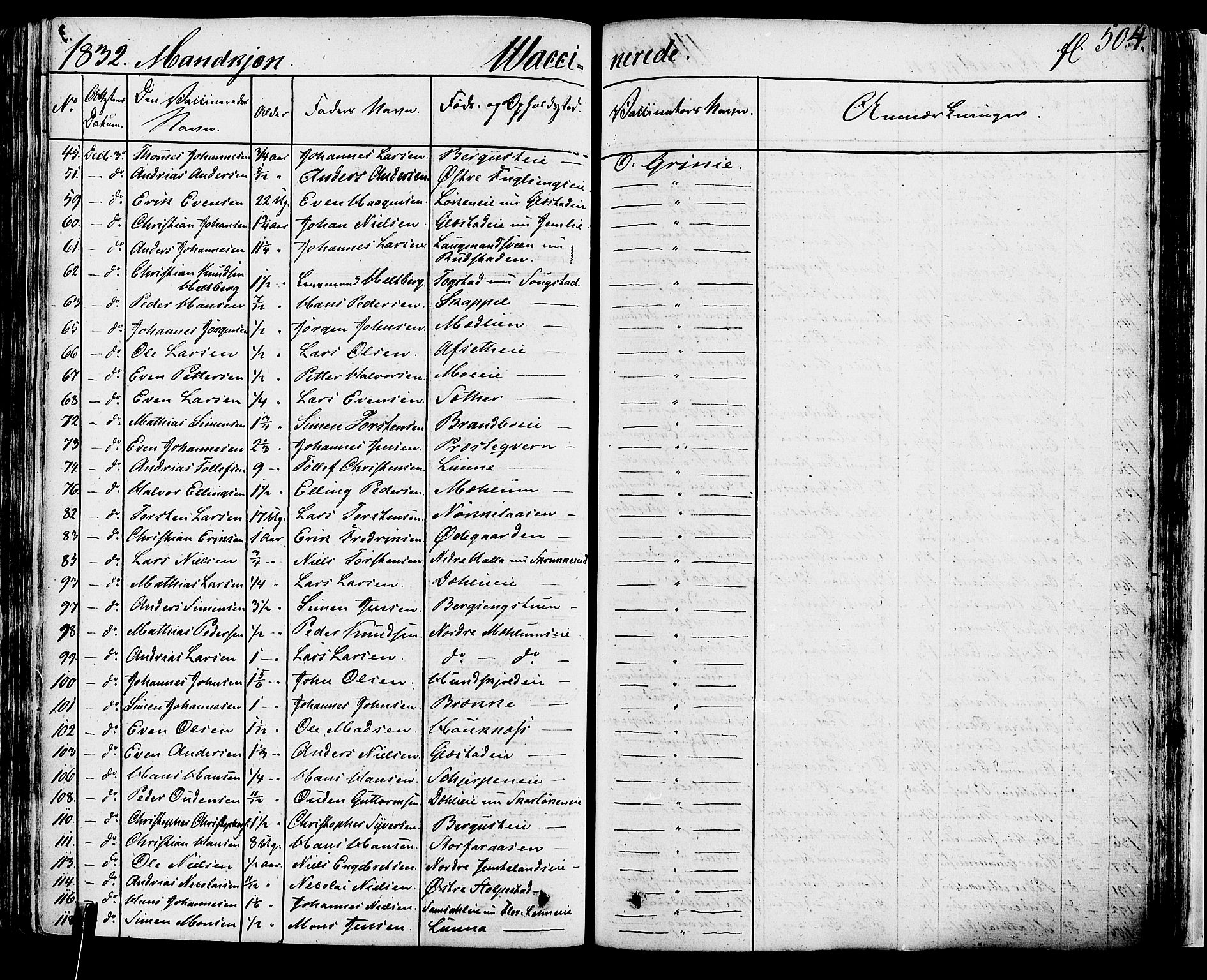 Ringsaker prestekontor, AV/SAH-PREST-014/K/Ka/L0007: Parish register (official) no. 7B, 1826-1837, p. 504