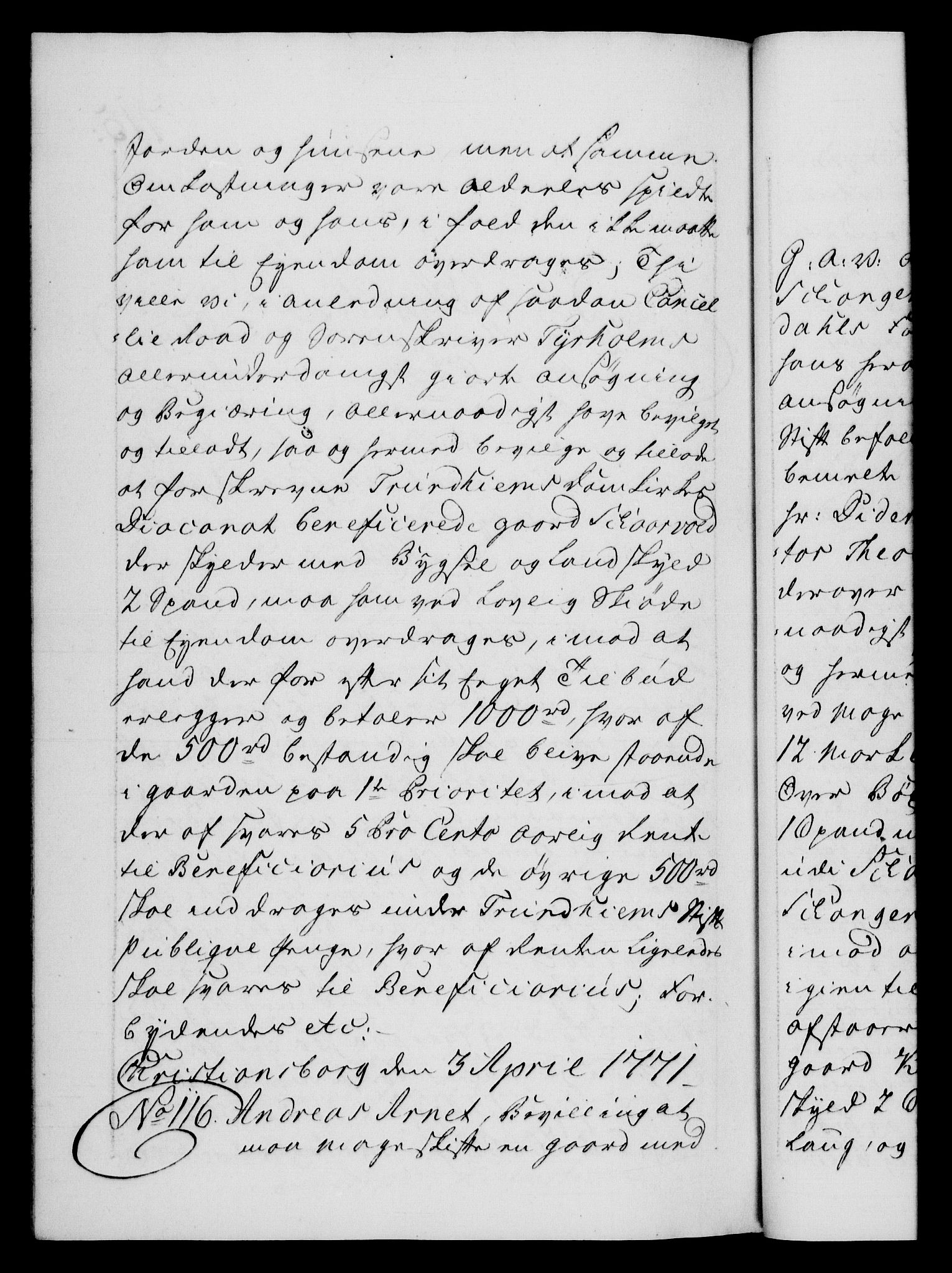 Danske Kanselli 1572-1799, AV/RA-EA-3023/F/Fc/Fca/Fcaa/L0044: Norske registre, 1769-1771, p. 715b