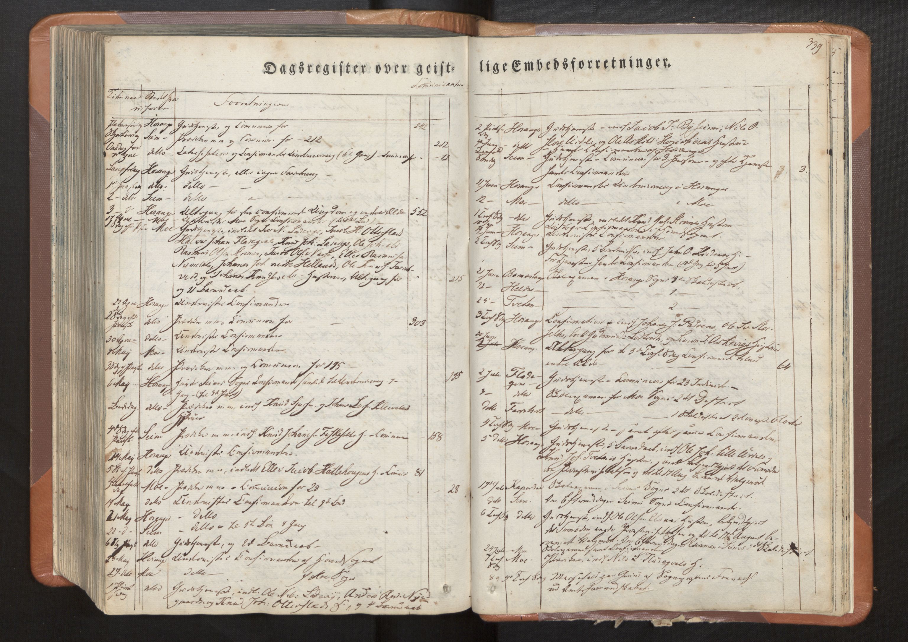 Hosanger sokneprestembete, SAB/A-75801/H/Haa: Parish register (official) no. A 7, 1835-1848, p. 339