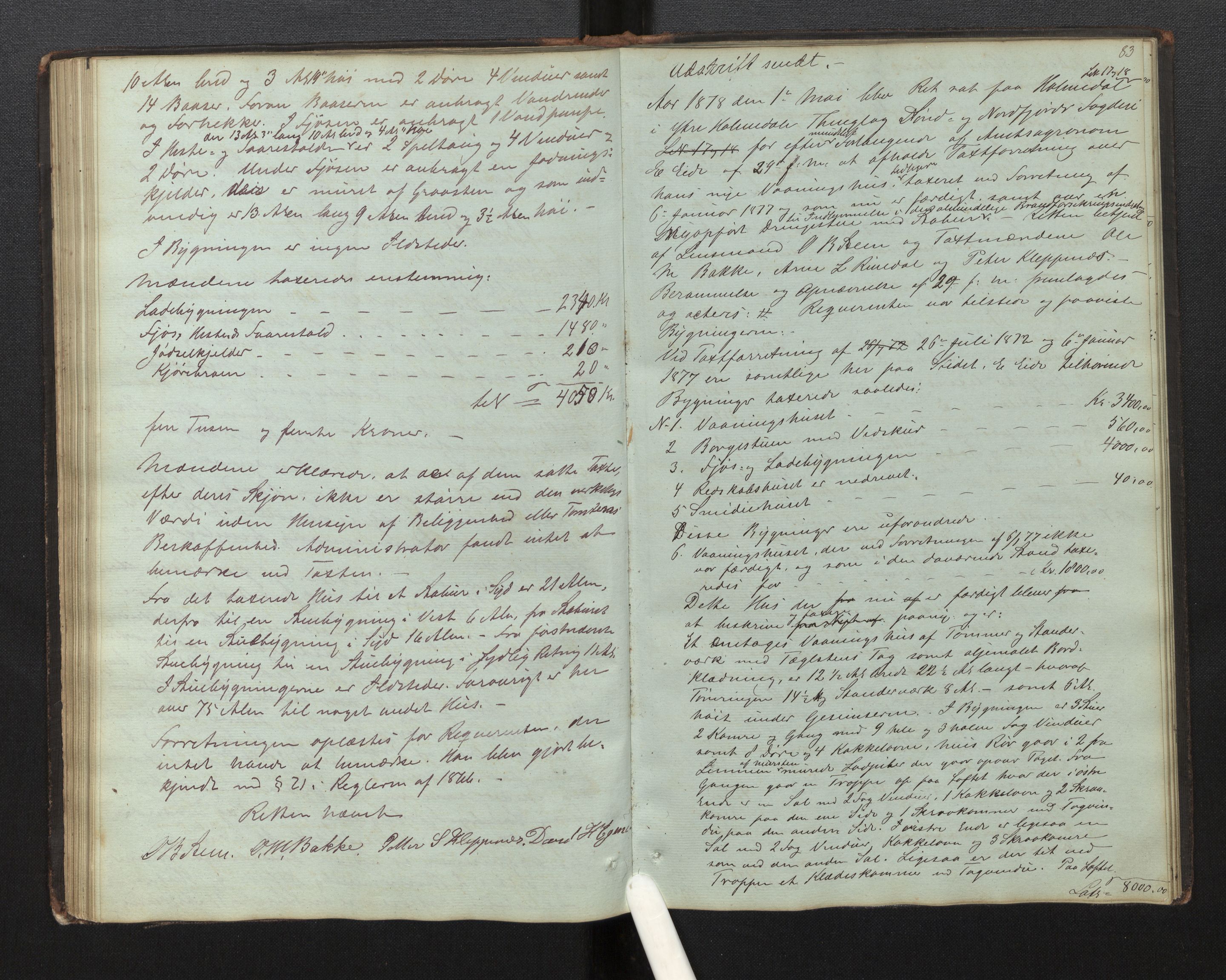 Lensmannen i Fjaler, AV/SAB-A-27201/0012/L0001: Branntakstprotokoll, 1846-1889, p. 82b-83a