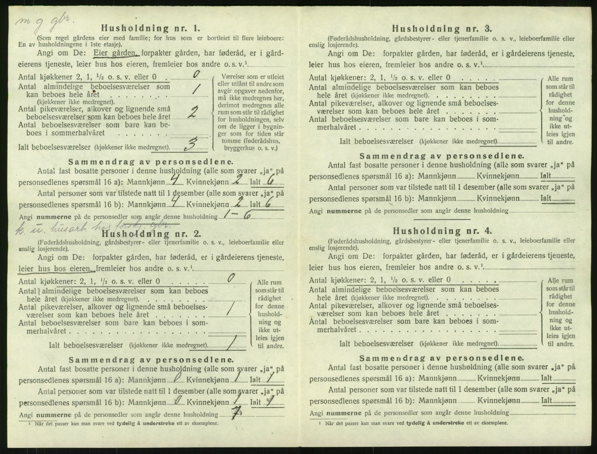 SAT, 1920 census for Surnadal, 1920, p. 154