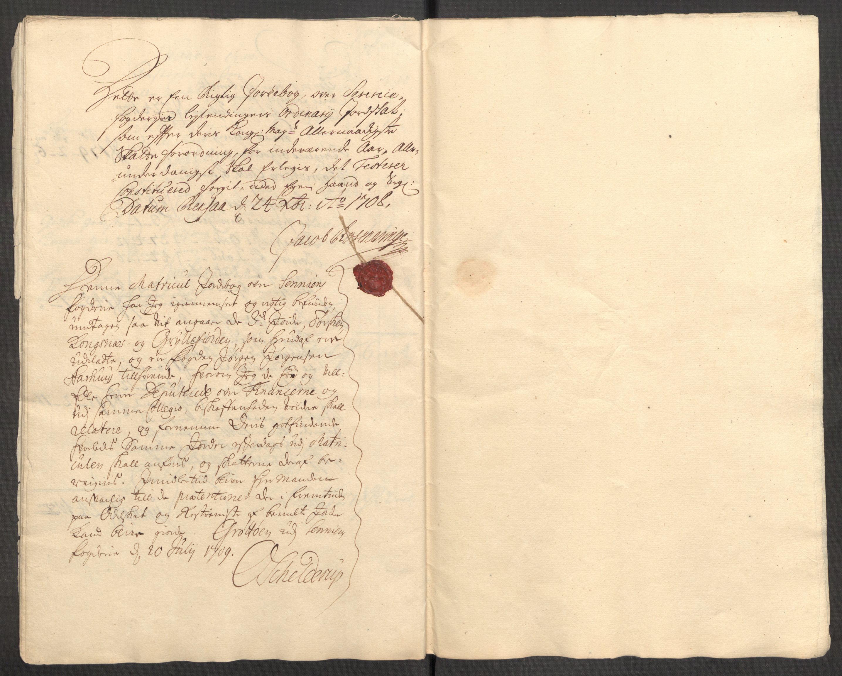 Rentekammeret inntil 1814, Reviderte regnskaper, Fogderegnskap, AV/RA-EA-4092/R68/L4757: Fogderegnskap Senja og Troms, 1708-1710, p. 30