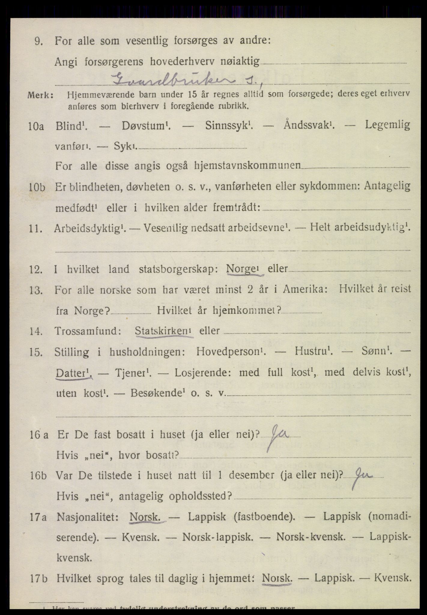 SAT, 1920 census for Alstahaug, 1920, p. 604