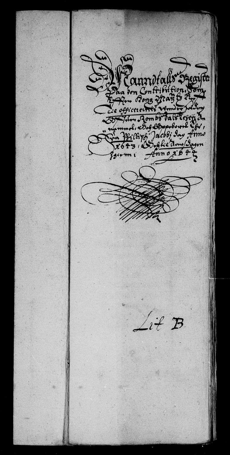 Rentekammeret inntil 1814, Reviderte regnskaper, Lensregnskaper, AV/RA-EA-5023/R/Rb/Rbw/L0080: Trondheim len, 1643-1644