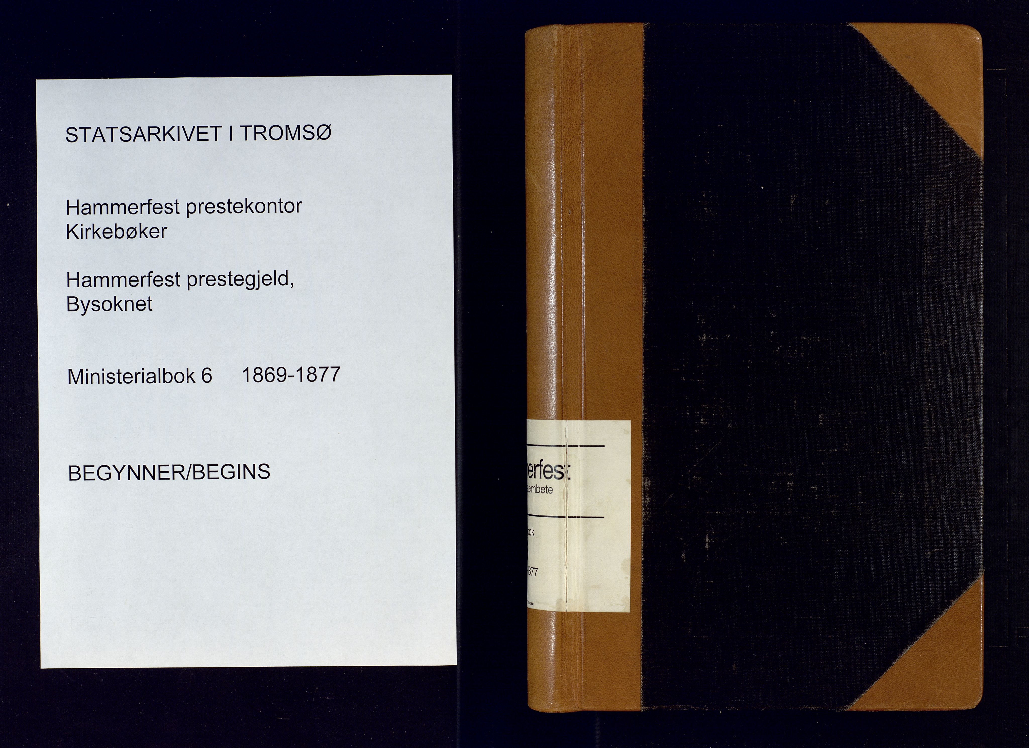 Hammerfest sokneprestkontor, AV/SATØ-S-1347/H/Ha/L0006.kirke: Parish register (official) no. 6, 1869-1877