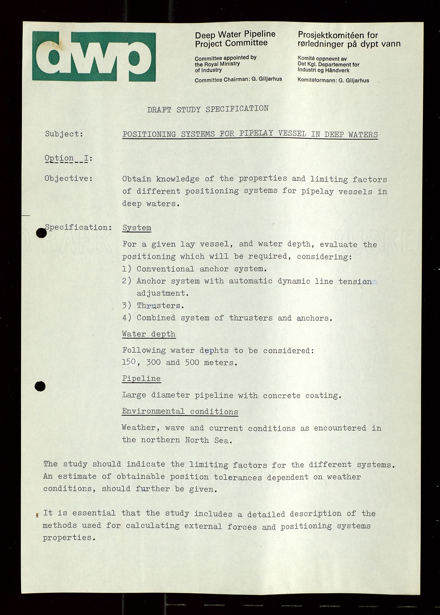 Industridepartementet, Oljekontoret, AV/SAST-A-101348/Di/L0004: DWP, møter, komite`møter, 761 forskning/teknologi, 1972-1975, p. 102