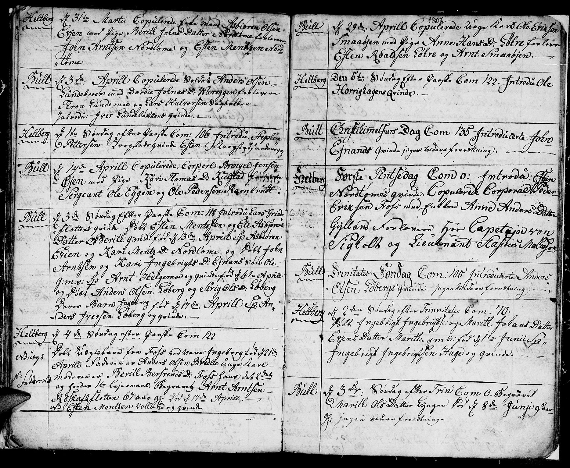 Ministerialprotokoller, klokkerbøker og fødselsregistre - Sør-Trøndelag, AV/SAT-A-1456/692/L1106: Parish register (copy) no. 692C01, 1802-1808