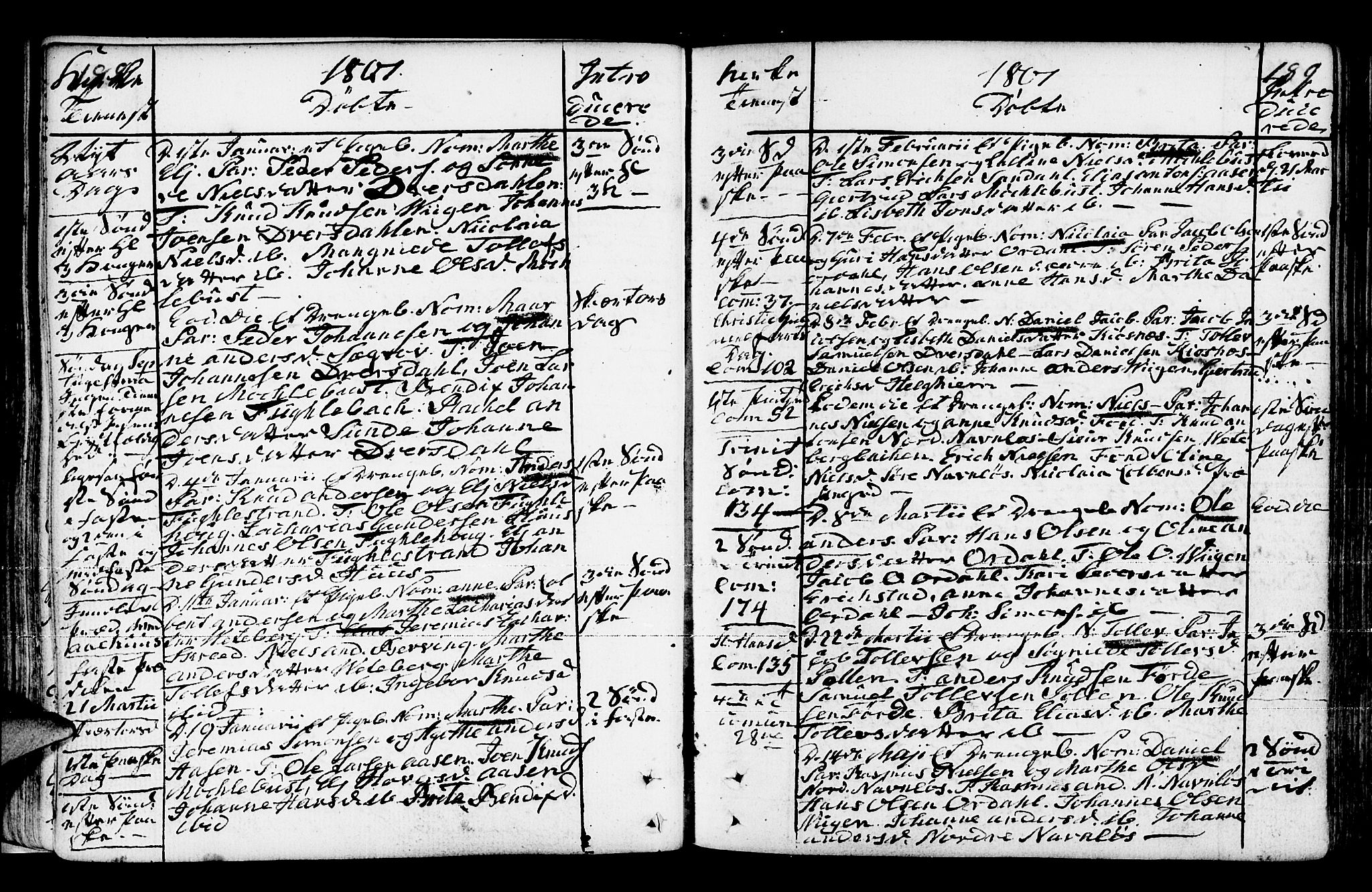 Jølster sokneprestembete, AV/SAB-A-80701/H/Haa/Haaa/L0006: Parish register (official) no. A 6, 1790-1821, p. 188-189
