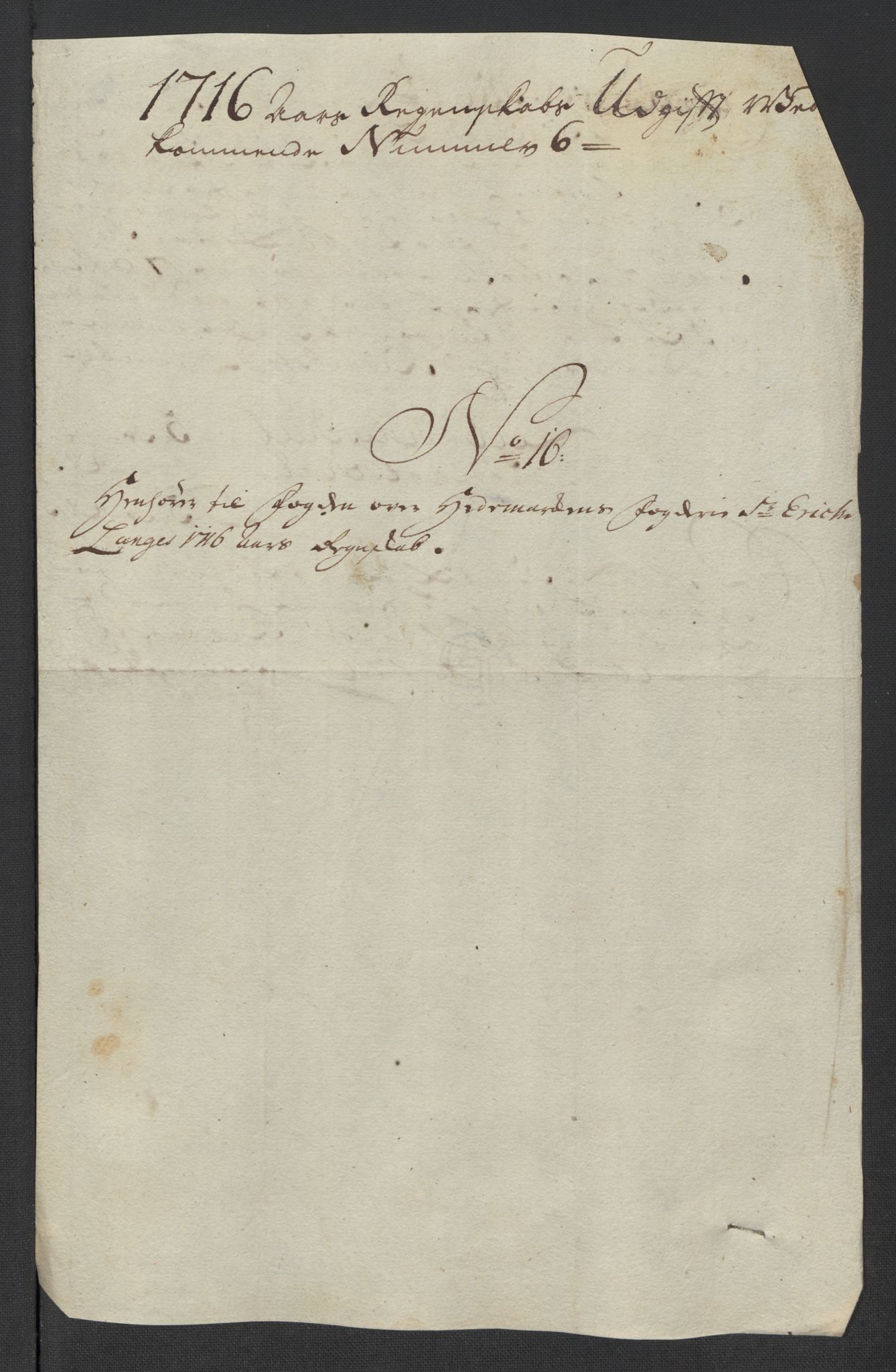 Rentekammeret inntil 1814, Reviderte regnskaper, Fogderegnskap, RA/EA-4092/R16/L1055: Fogderegnskap Hedmark, 1716, p. 306